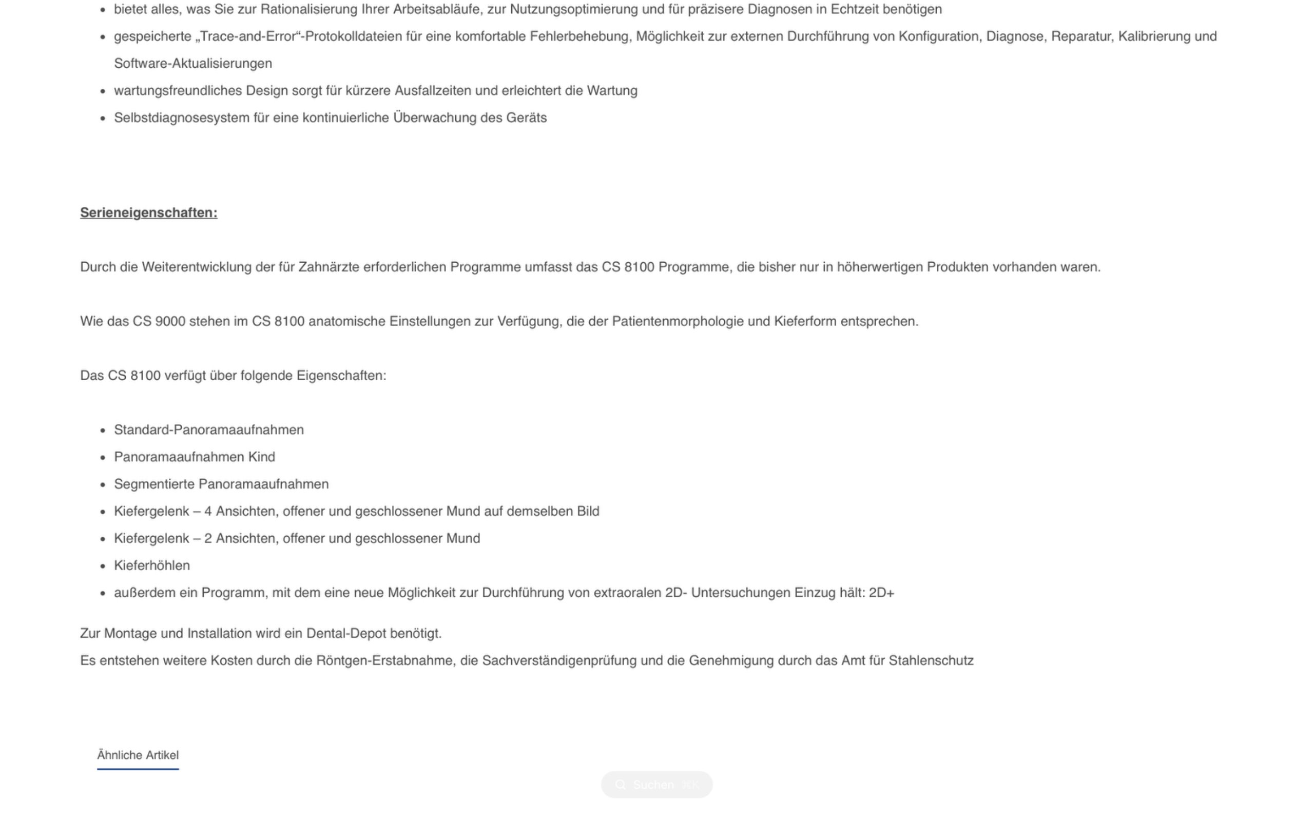 Screenshot-Beleg: Dentalkauf24 — Kriterium 4.3 Strukturierte Produktinformation