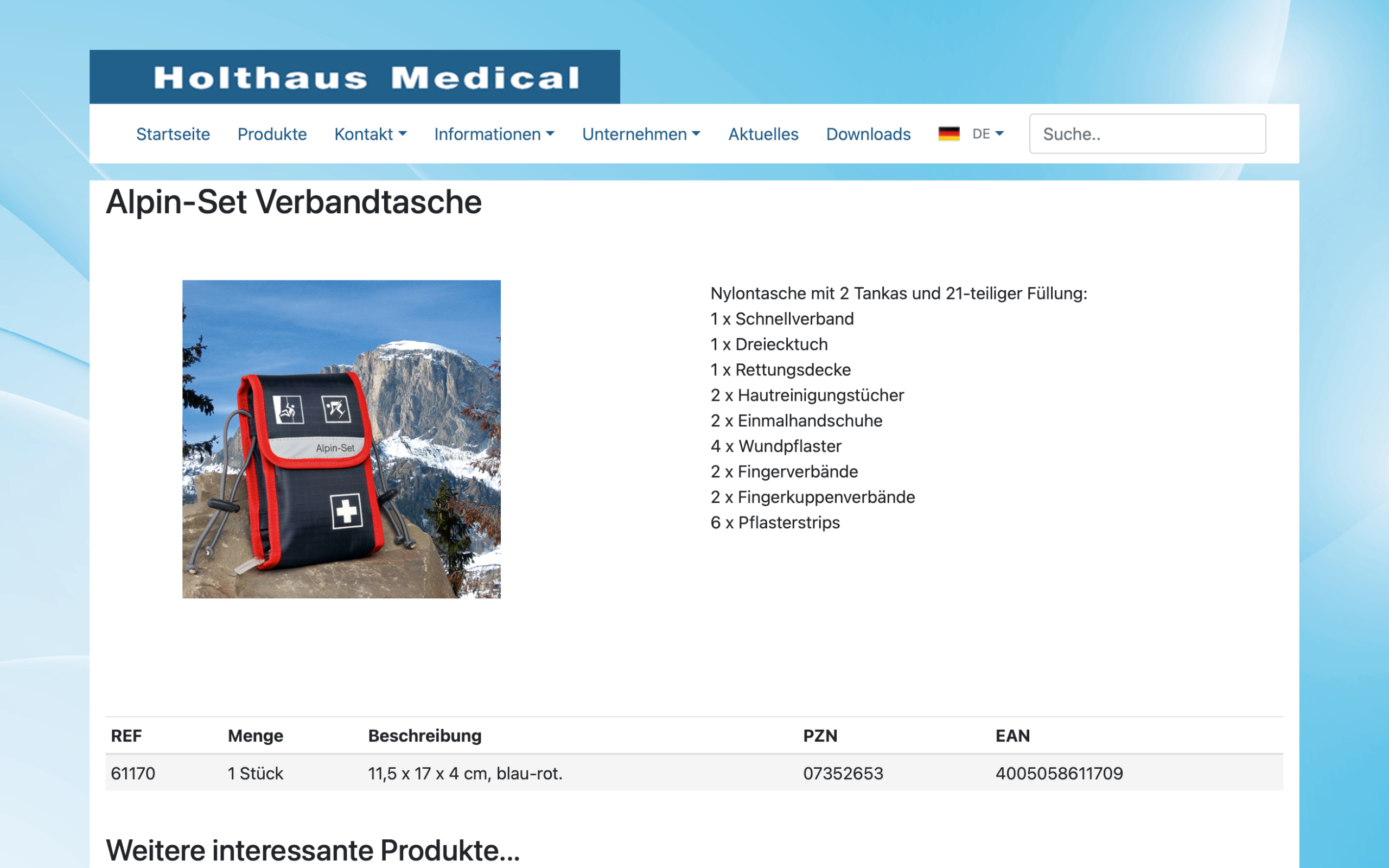 Screenshot-Beleg: Holthaus Medical — Kriterium 4.1 Mehrere Bilder + Zoom (360°)