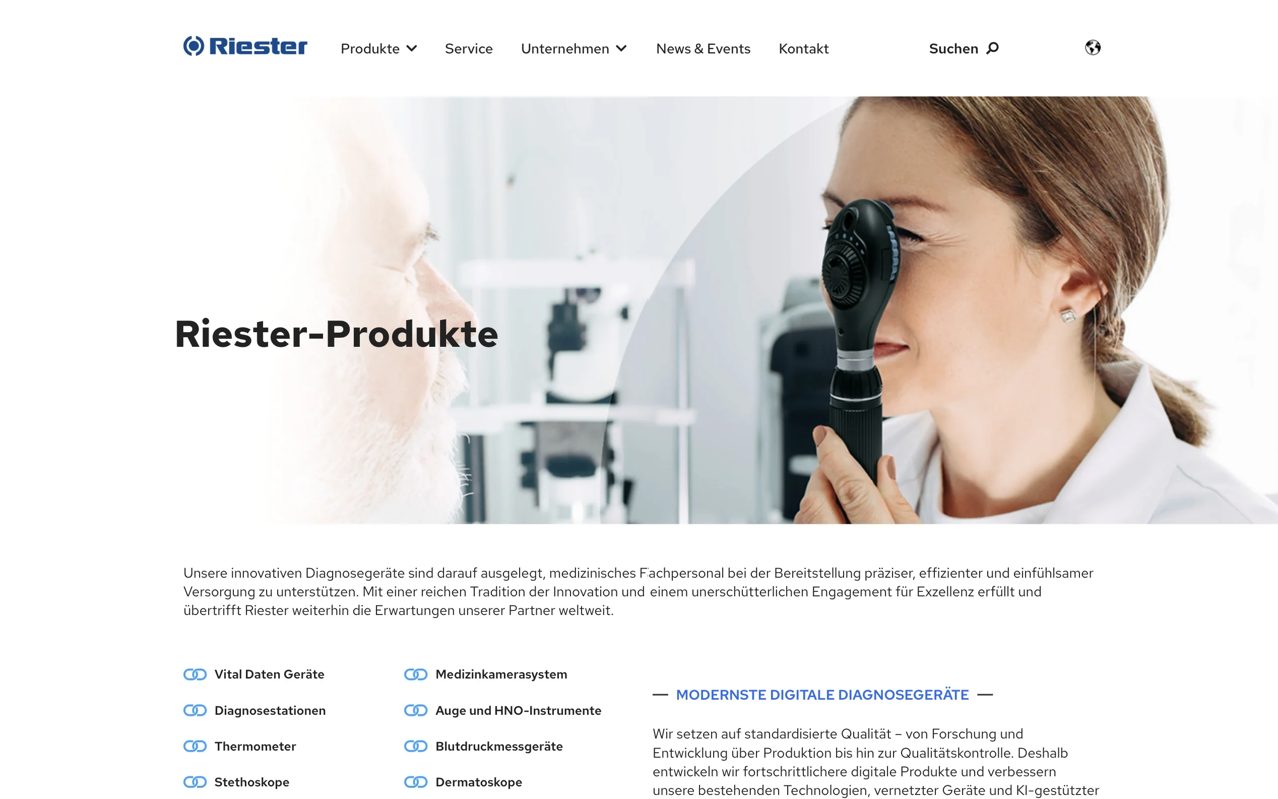 Screenshot-Beleg: Riester — Kriterium 1.1 Öffentlicher Katalog-Zugang