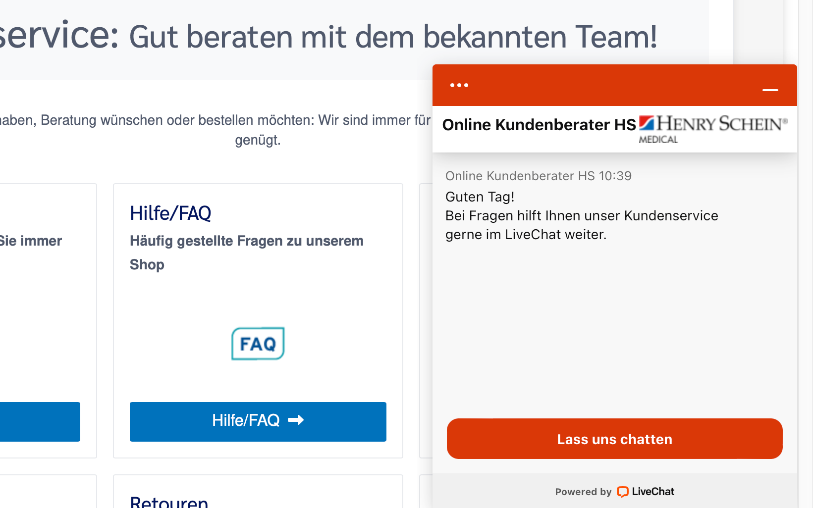 Weiterer Beleg: Henry Schein Medical — Kriterium 6.2
