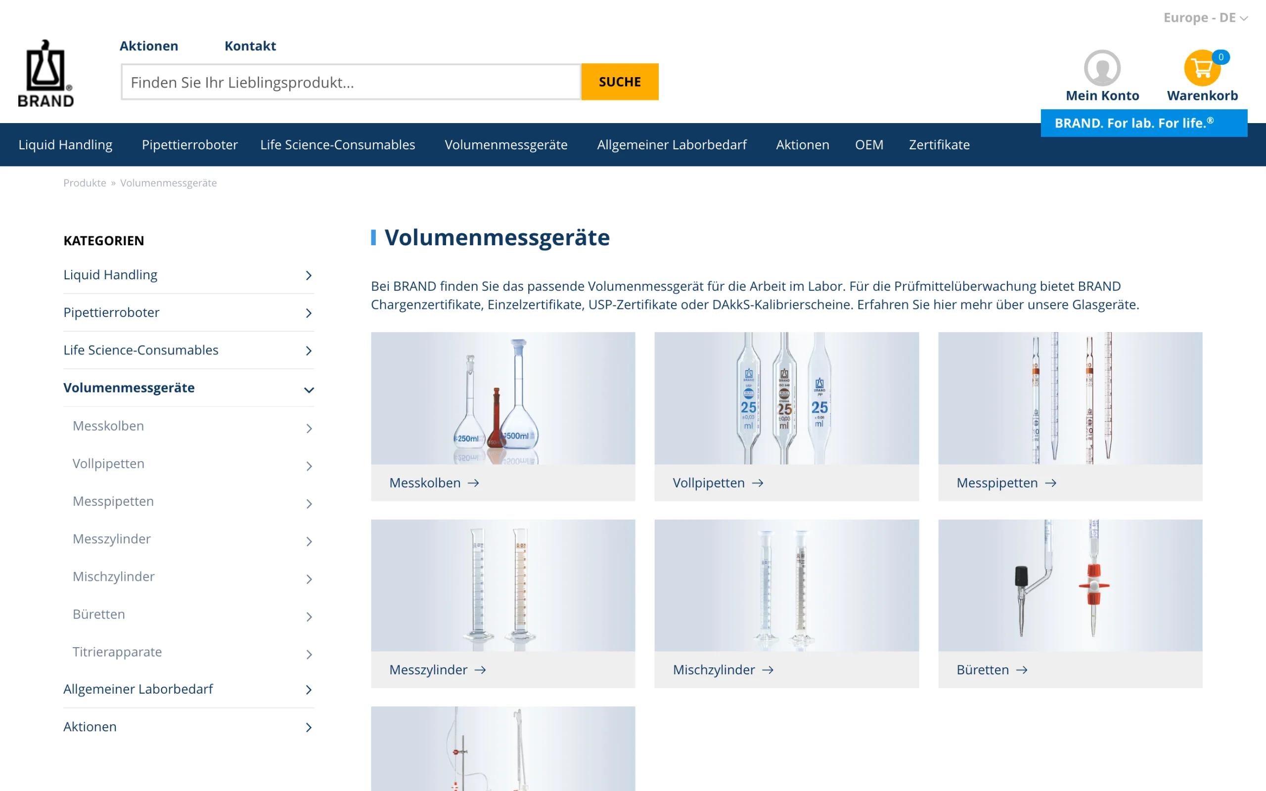 Screenshot-Beleg: Brand (Brandtech) — Kriterium 1.1 Öffentlicher Katalog-Zugang