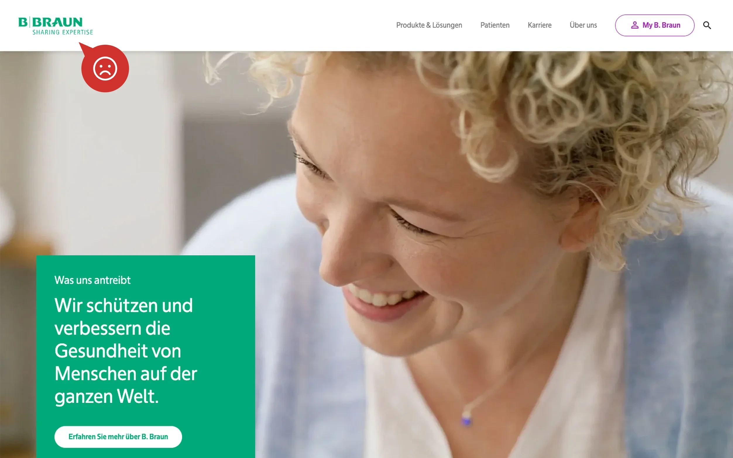 Screenshot-Beleg: B. Braun — Kriterium 6.6 KI-Funktionen / KI-Beratung