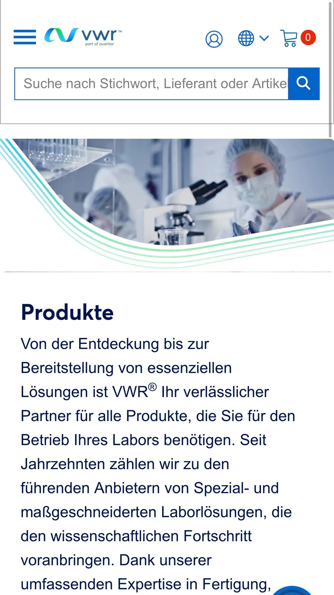 Weiterer Beleg: VWR / Avantor — Kriterium 7.5