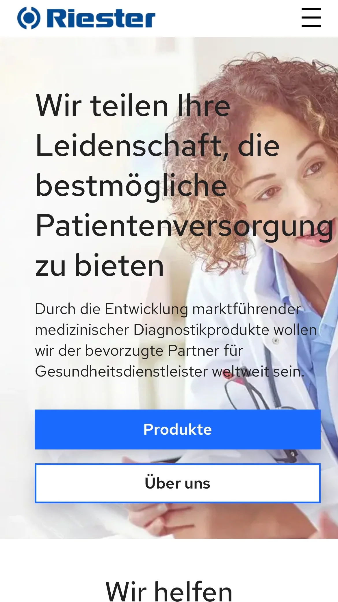 Screenshot-Beleg: Riester — Kriterium 7.5 Mobile Bedienbarkeit