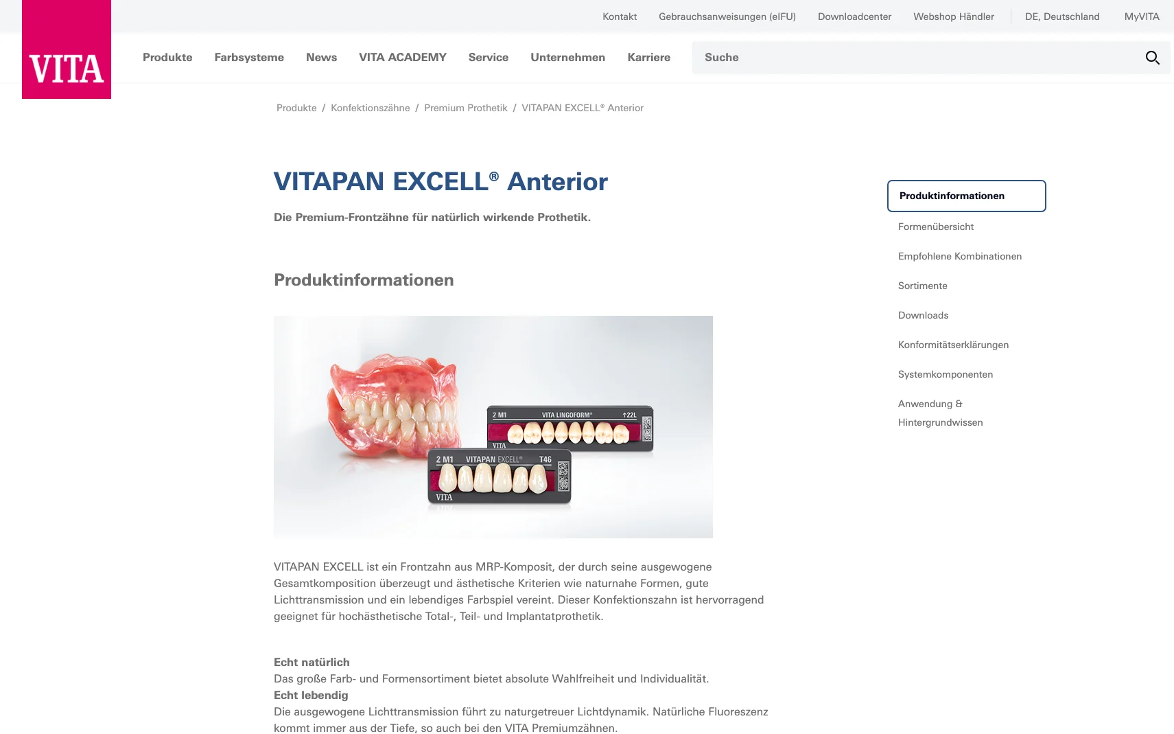 Weiterer Beleg: VITA Zahnfabrik — Kriterium 1.1
