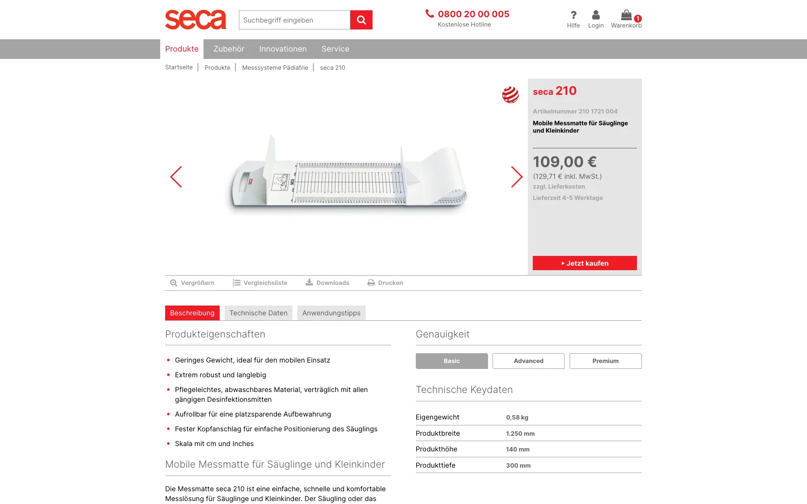 Weiterer Beleg: SECA — Kriterium 2.1