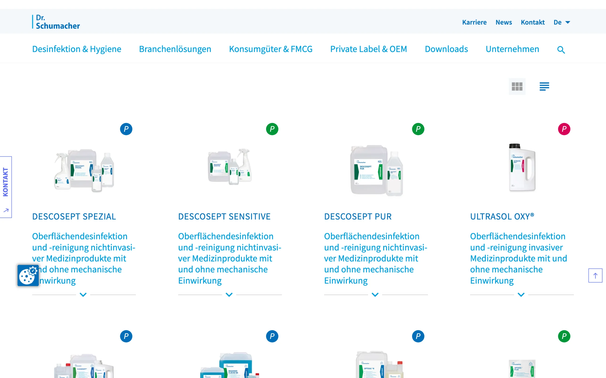 Screenshot-Beleg: Dr. Schumacher — Kriterium 1.1 Öffentlicher Katalog-Zugang