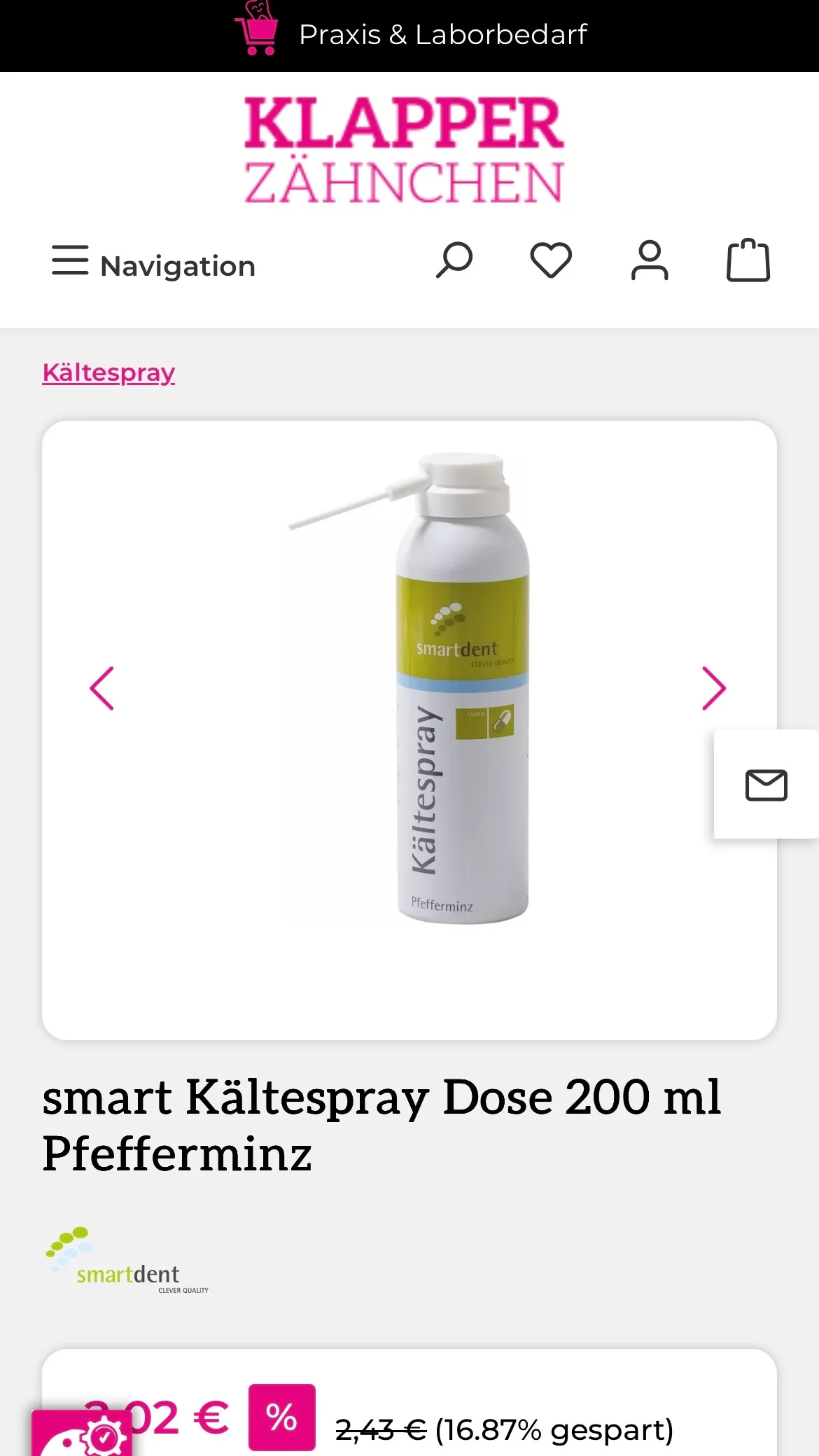 Weiterer Beleg: Klapperzähnchen — Kriterium 7.5