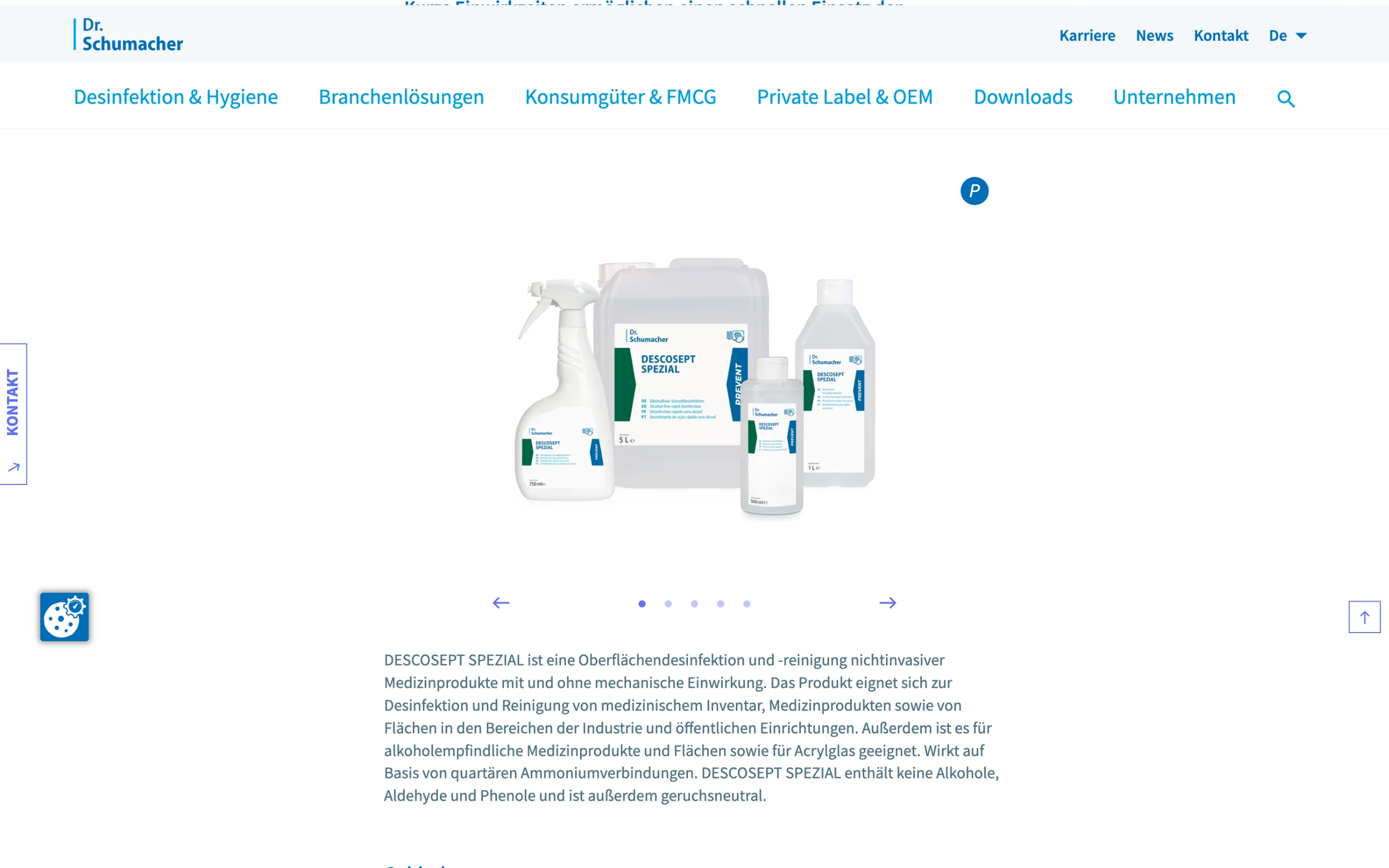 Screenshot-Beleg: Dr. Schumacher — Kriterium 4.1 Mehrere Bilder + Zoom (360°)