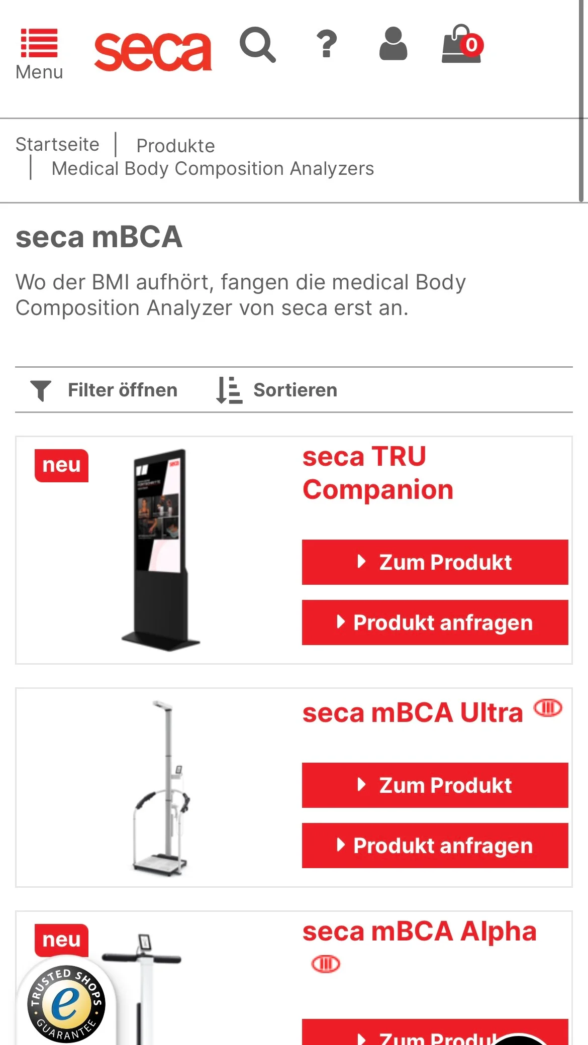 Weiterer Beleg: SECA — Kriterium 7.5