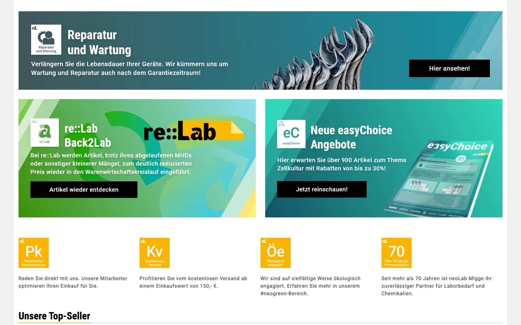 Weiterer Beleg: neoLab — Kriterium 1.4