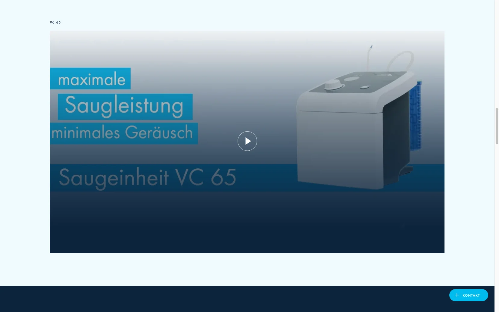 Screenshot-Beleg: Dürr Dental — Kriterium 4.6 Anwendungs-/Demo-Video auf der Produktseite