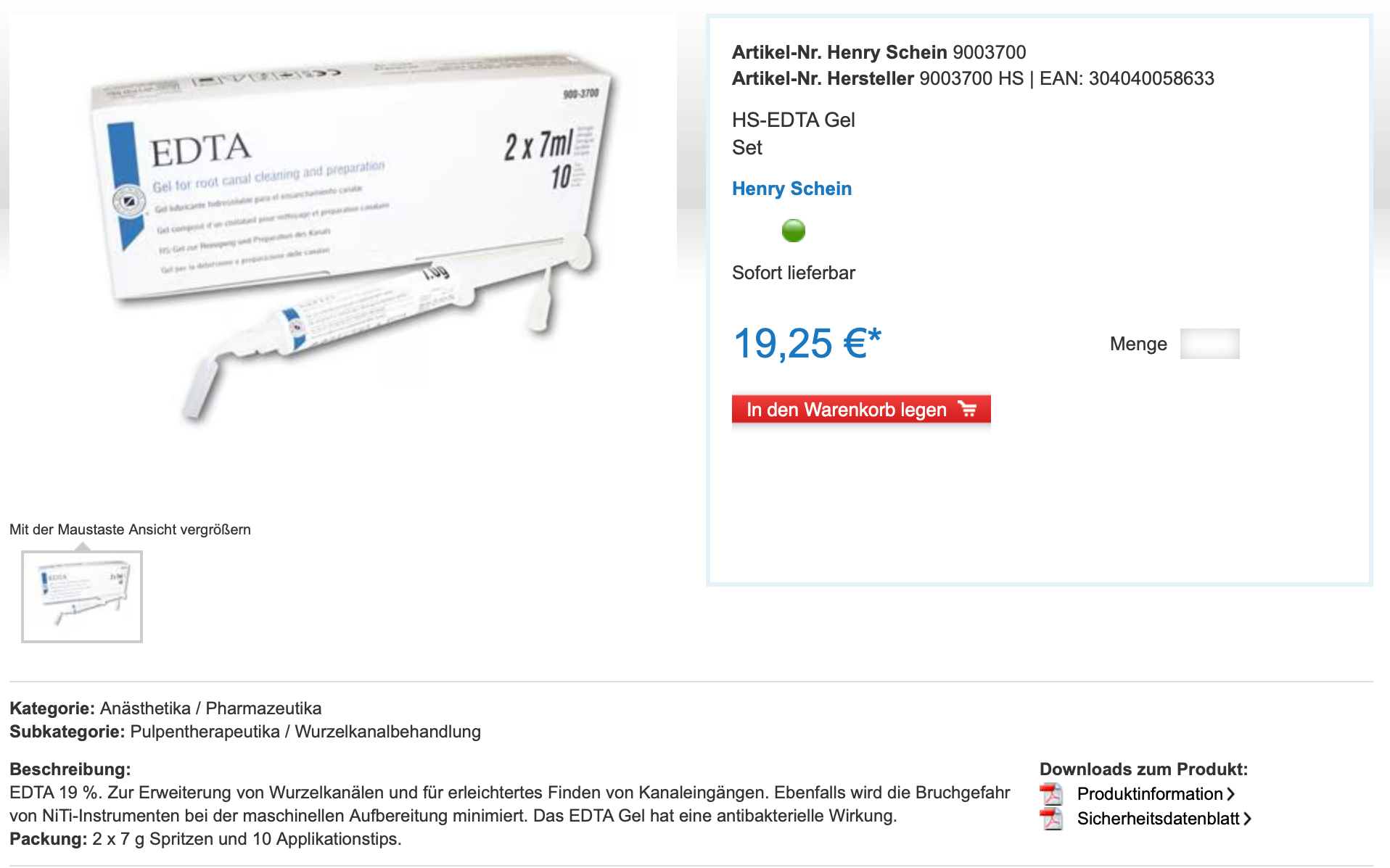 Weiterer Beleg: Henry Schein Dental — Kriterium 4.2