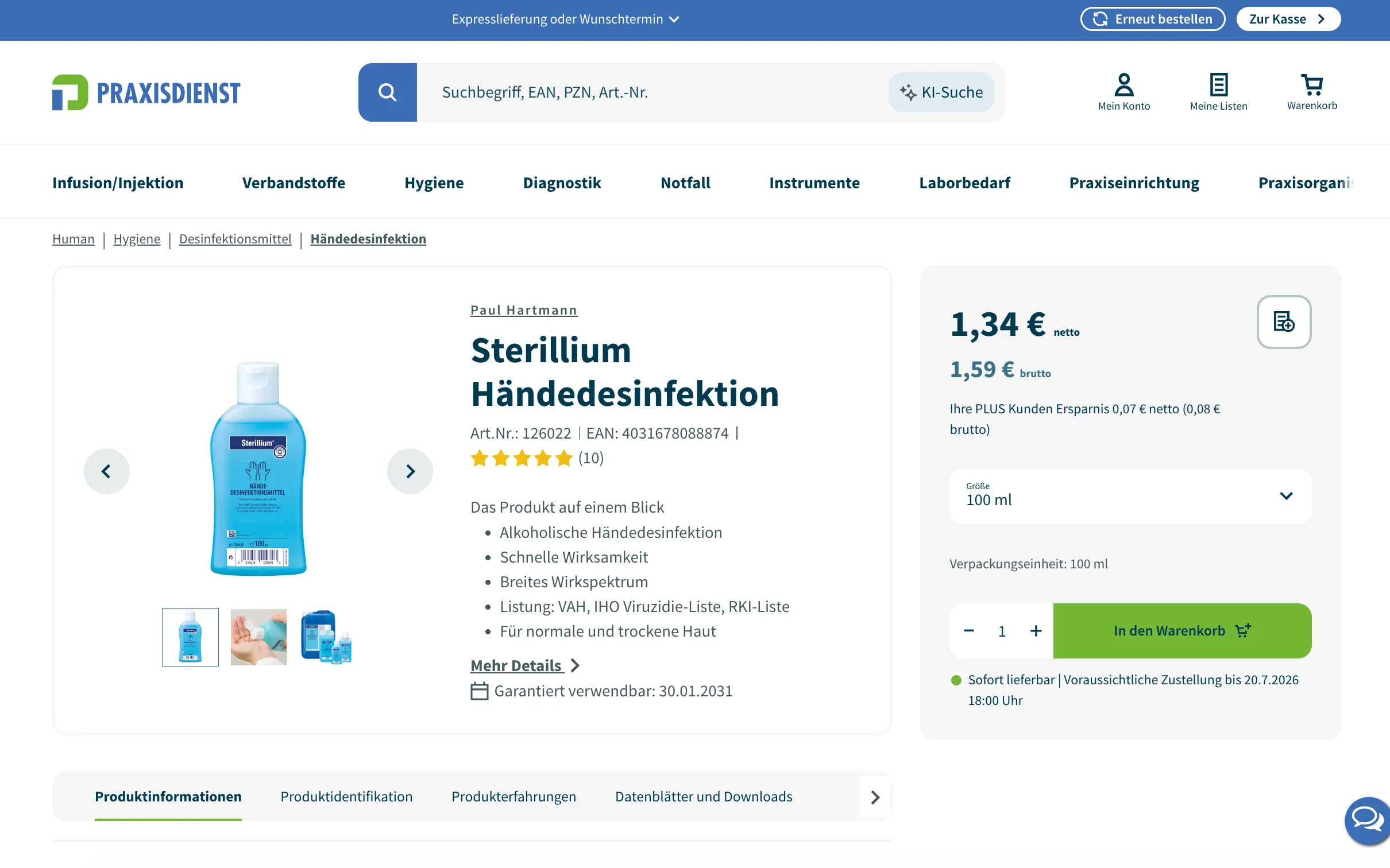 Beleg zu Kriterium 5.3: Praxisdienst