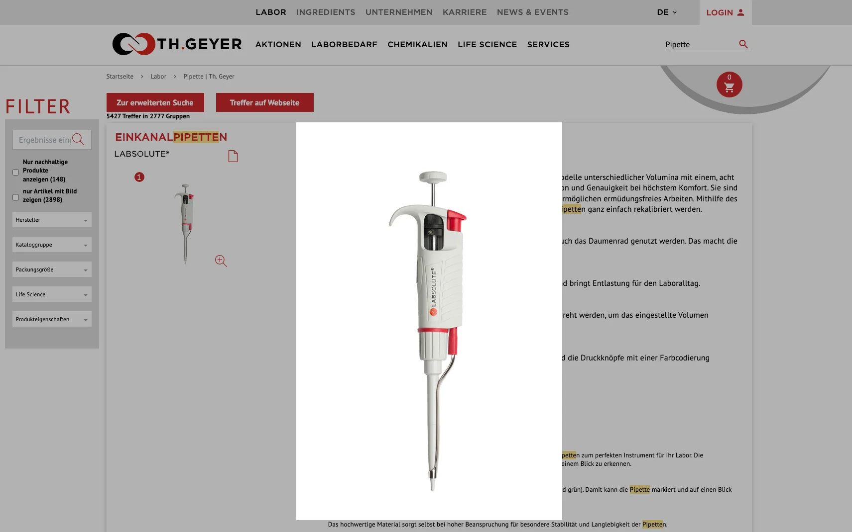 Screenshot-Beleg: Th. Geyer — Kriterium 4.1 Mehrere Bilder + Zoom (360°)