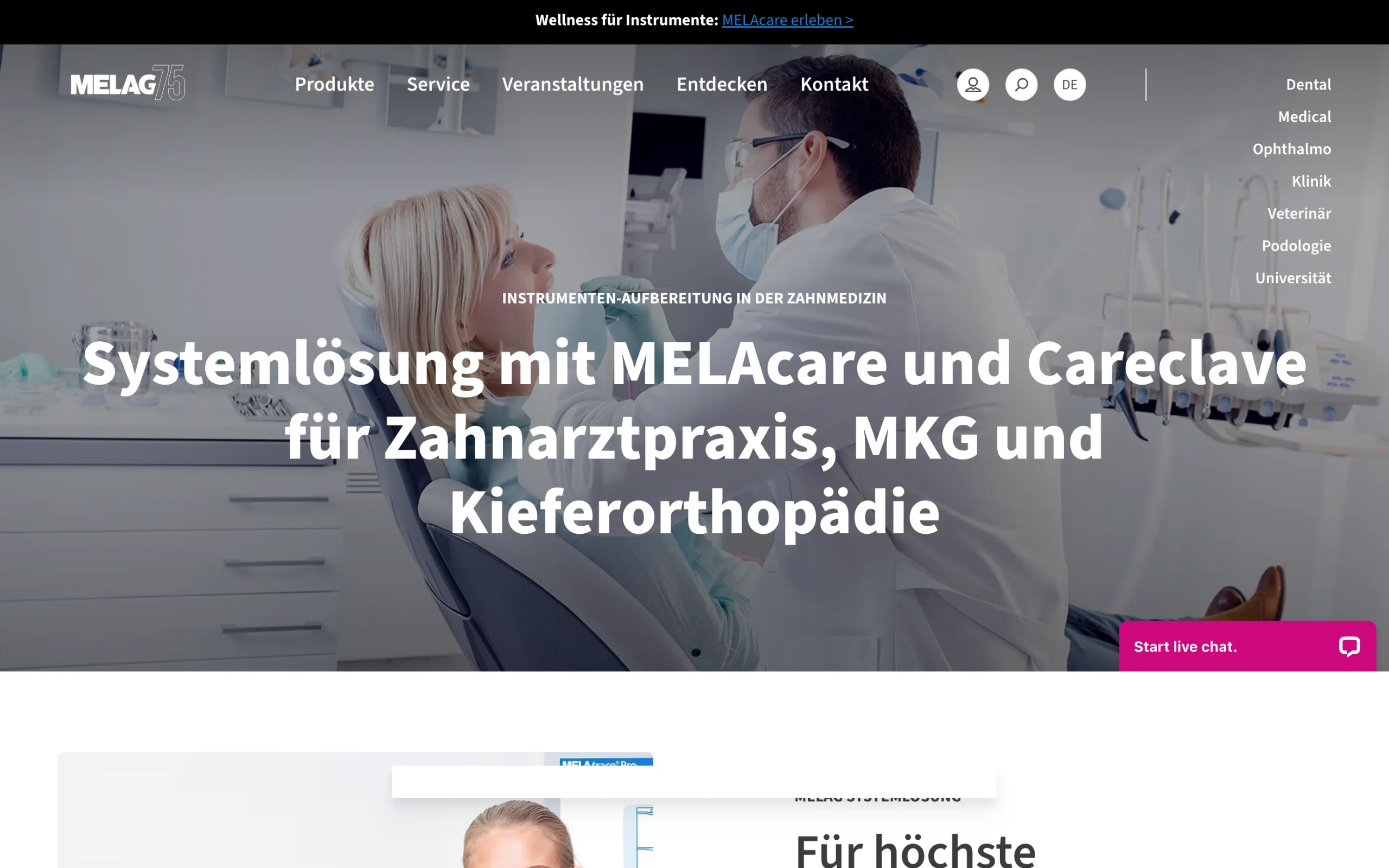 Beleg zu Kriterium 2.5: MELAG