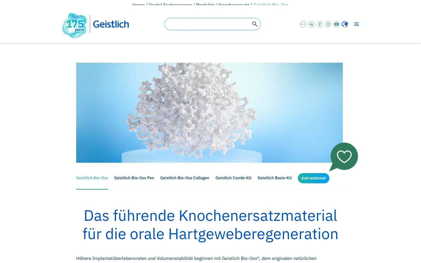 Screenshot-Beleg: Geistlich — Kriterium 2.5 Einstieg über Anwendung