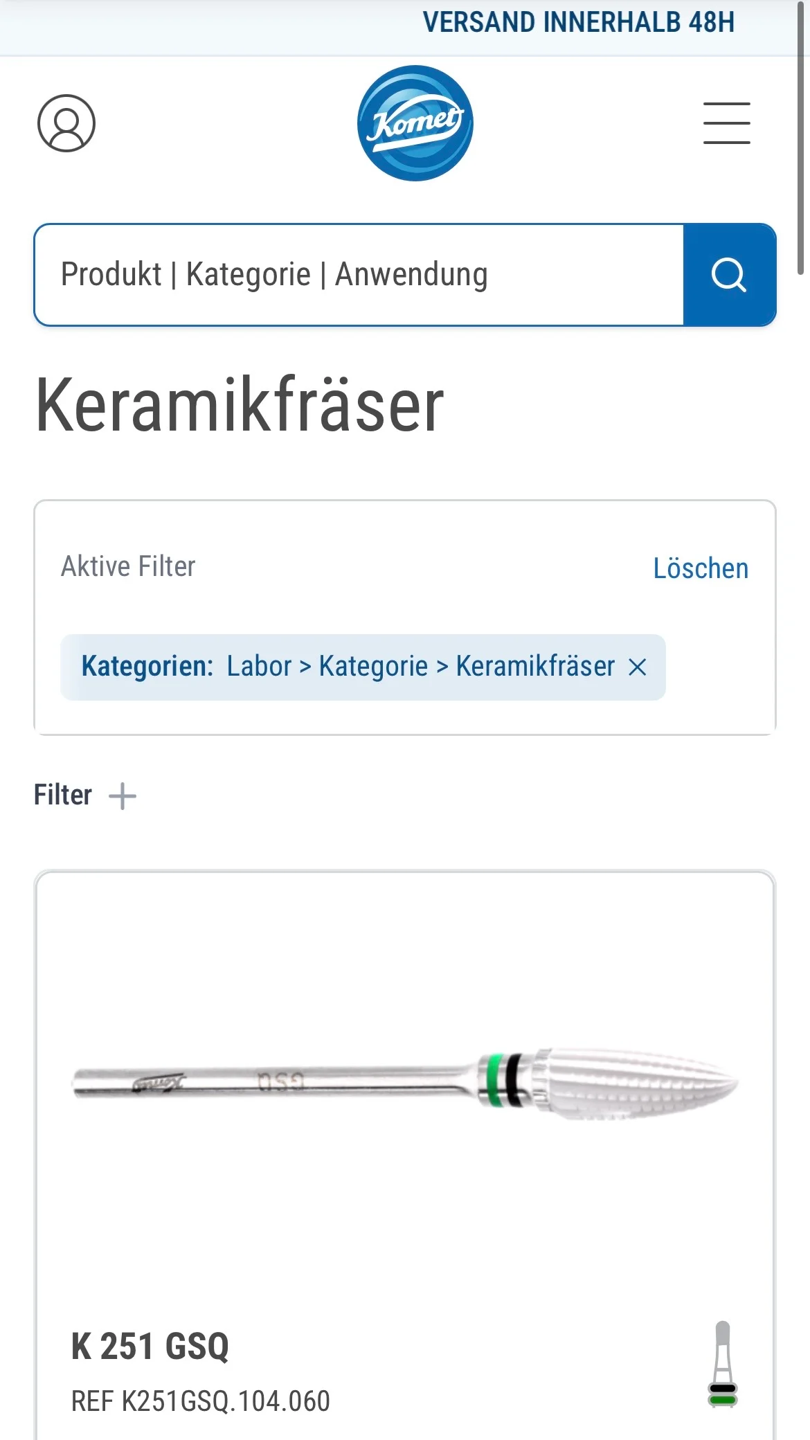 Weiterer Beleg: Komet Dental — Kriterium 7.5
