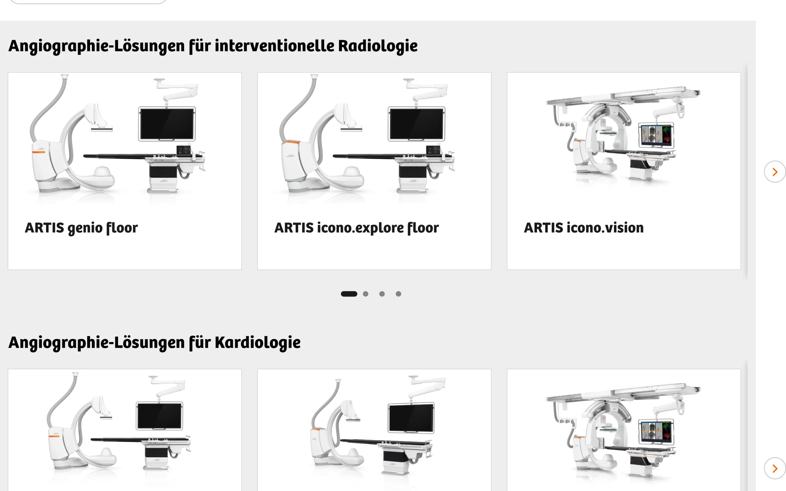 Screenshot-Beleg: Siemens Healthineers — Kriterium 1.1 Öffentlicher Katalog-Zugang