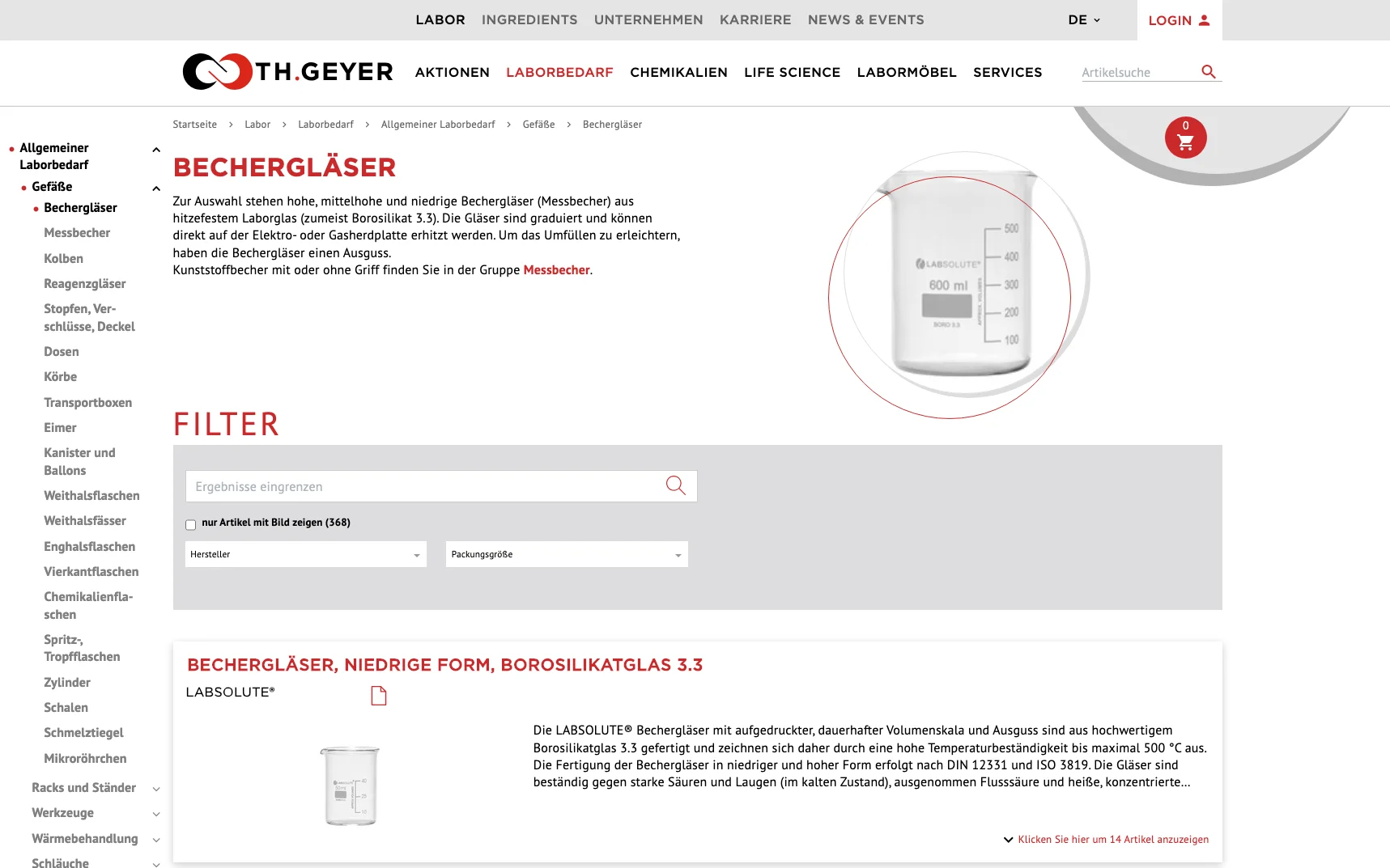 Screenshot-Beleg: Th. Geyer — Kriterium 2.1 Suchfeld persistent in Top-Bar