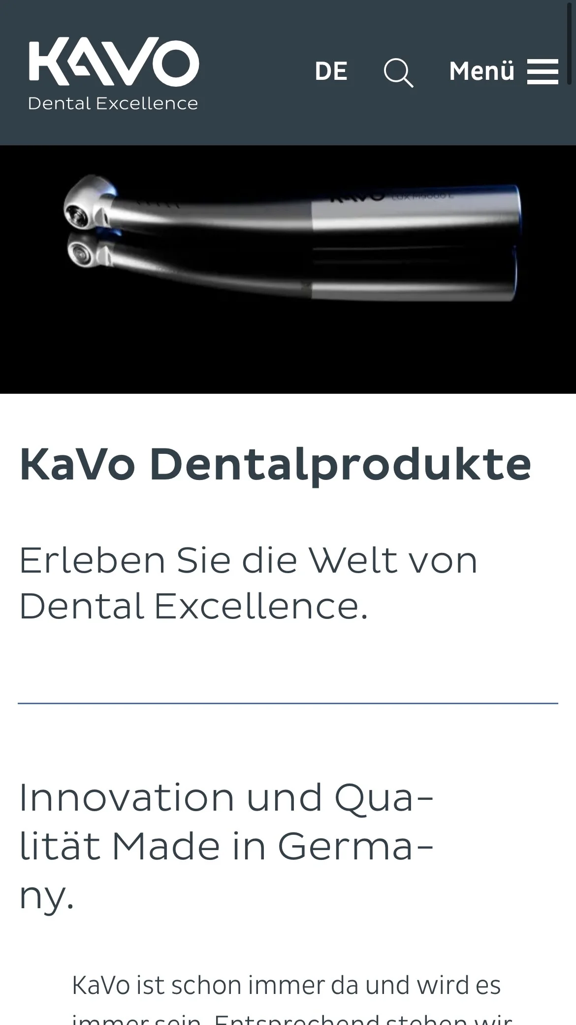 Weiterer Beleg: KaVo Dental — Kriterium 7.5