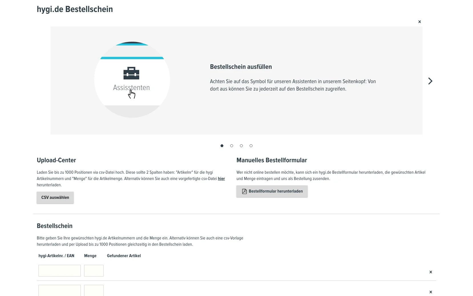 Beleg zu Kriterium 5.4: hygi.de