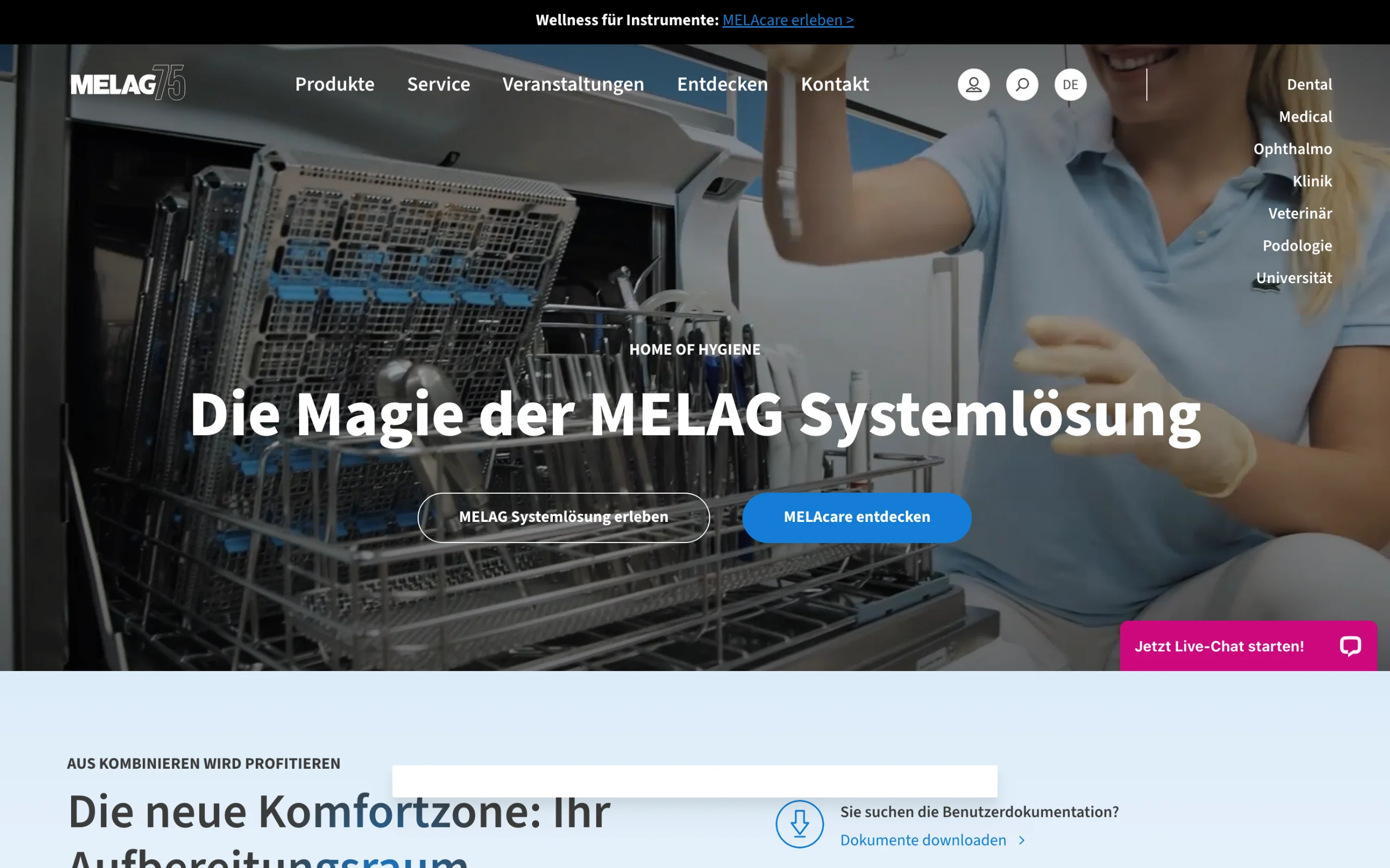 Beleg: MELAG — Design & Gesamteindruck