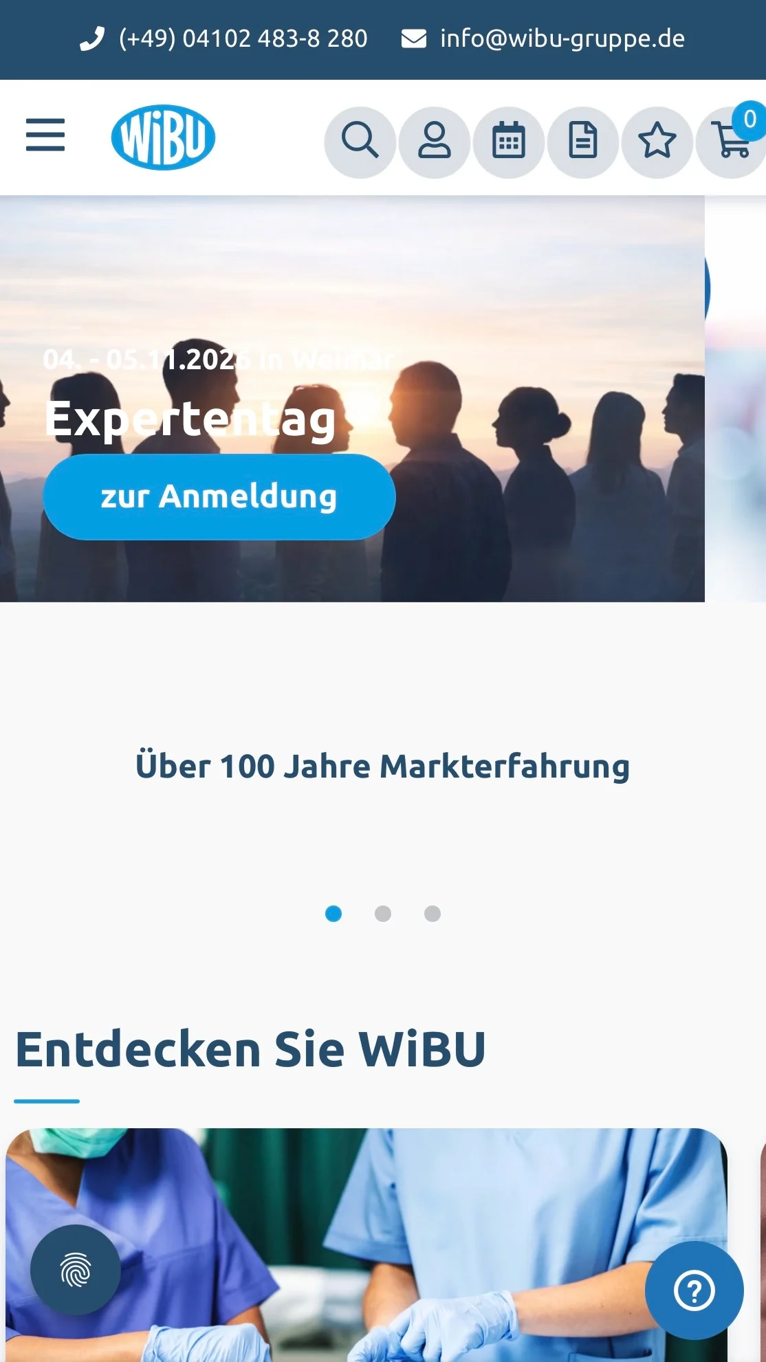Screenshot-Beleg: WiBU PflegePlus — Kriterium 7.5 Mobile Bedienbarkeit