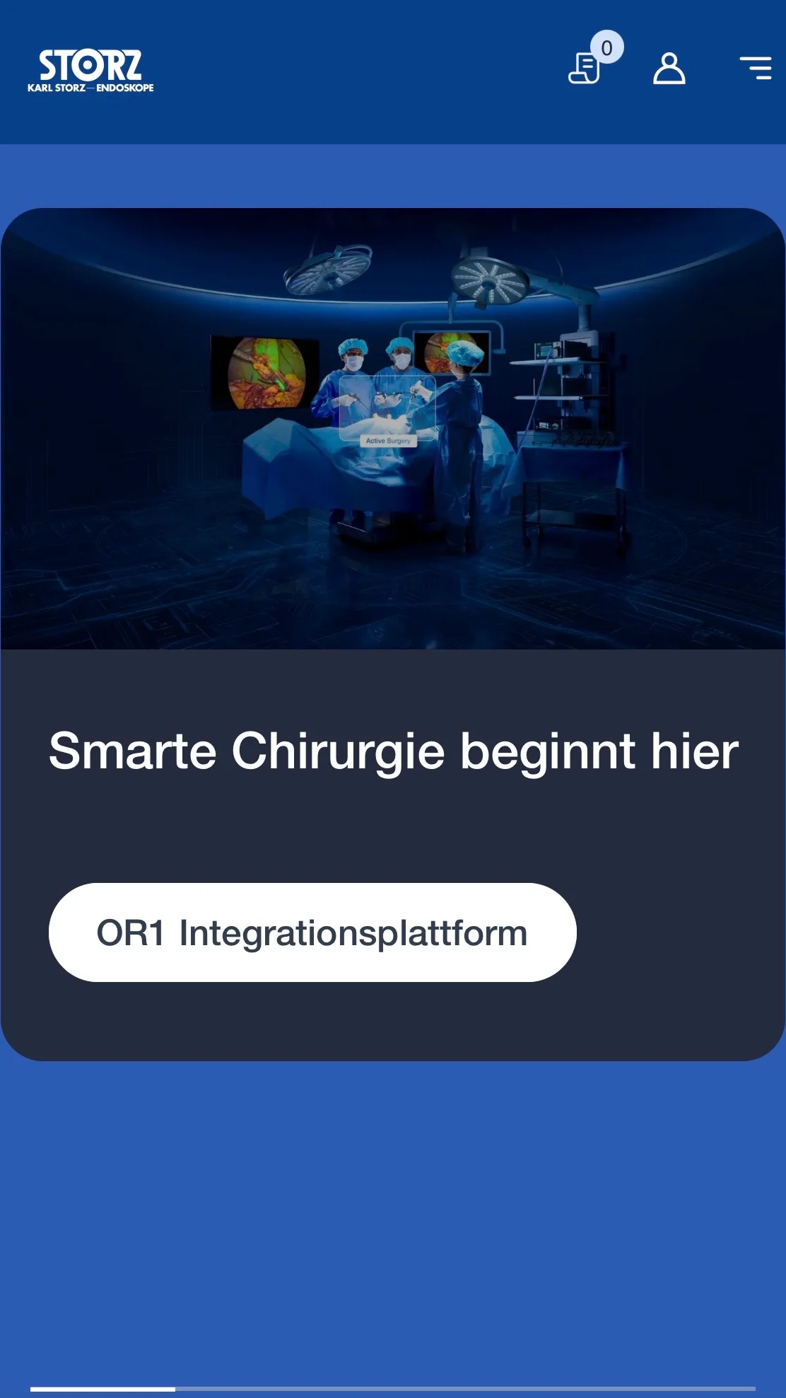 Screenshot-Beleg: Karl Storz — Kriterium 7.5 Mobile Bedienbarkeit