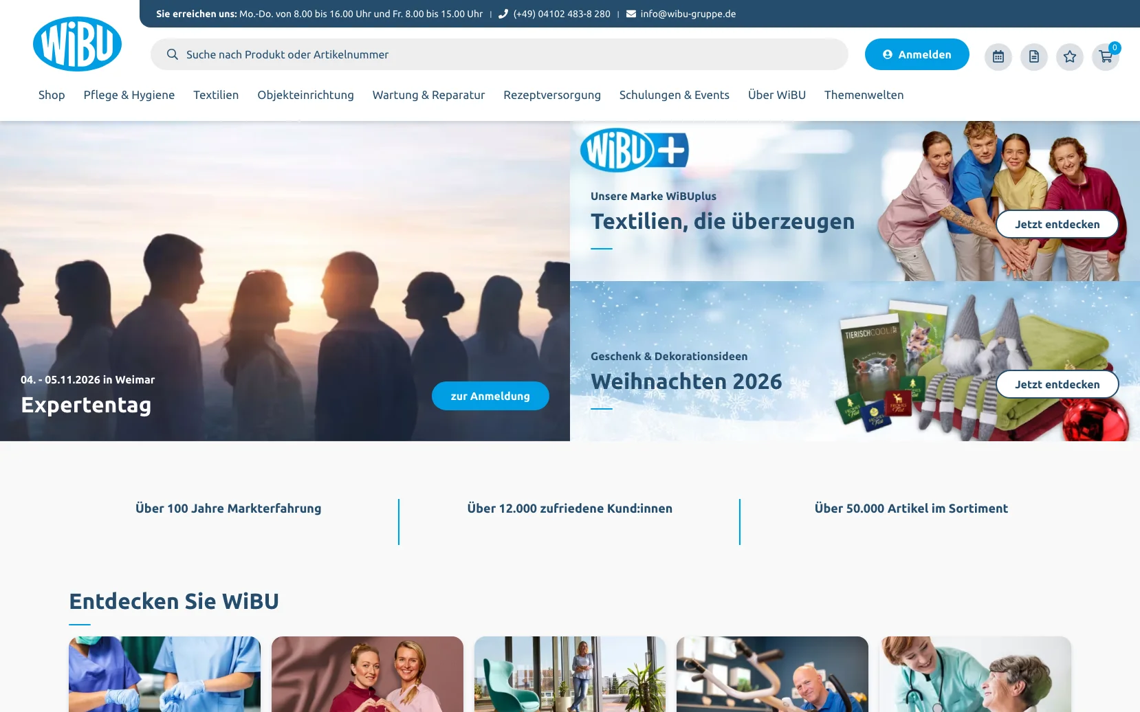 Screenshot-Beleg: WiBU PflegePlus — Kriterium 1.4 Design & Gesamteindruck