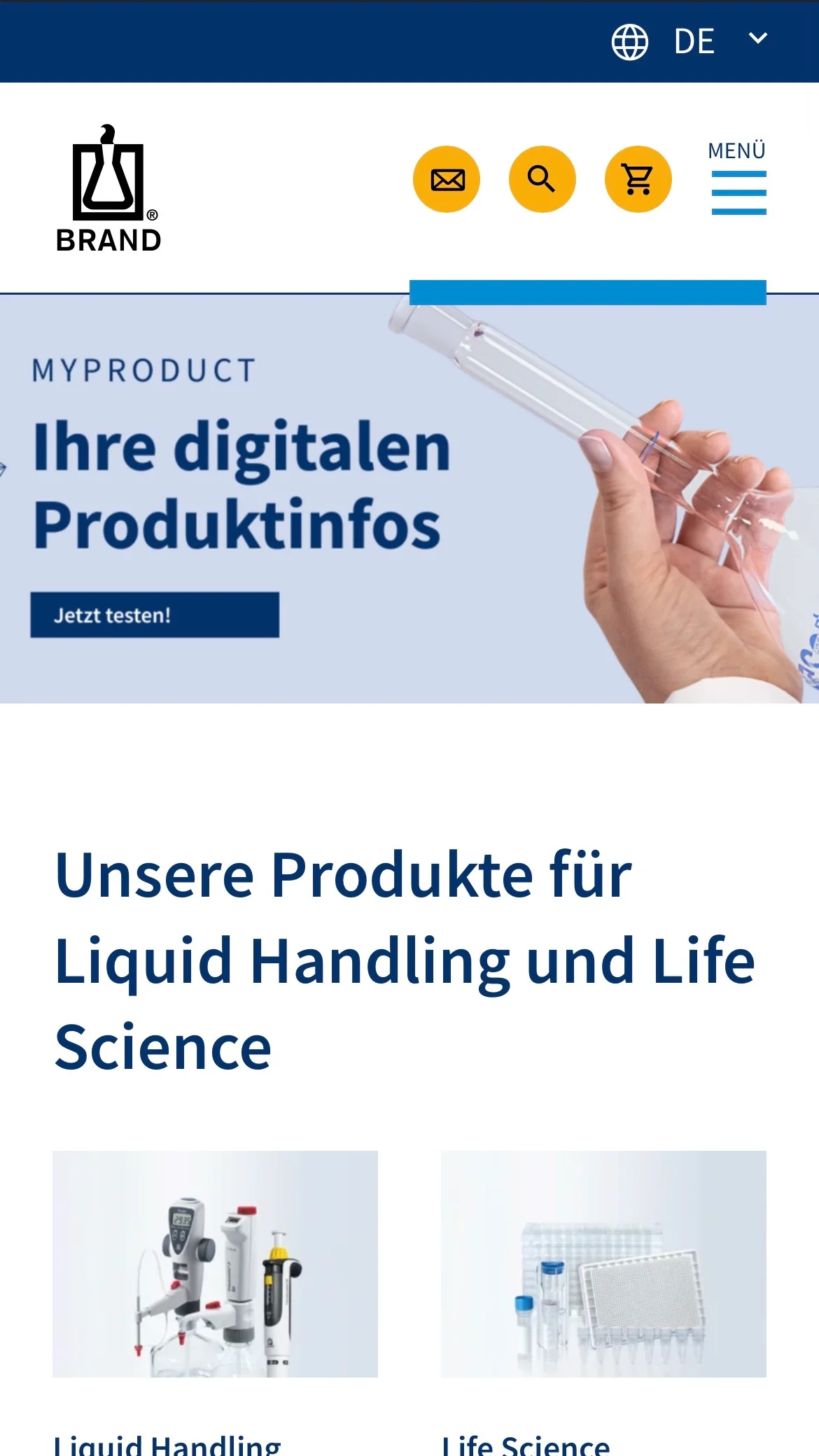 Screenshot-Beleg: Brand (Brandtech) — Kriterium 7.5 Mobile Bedienbarkeit