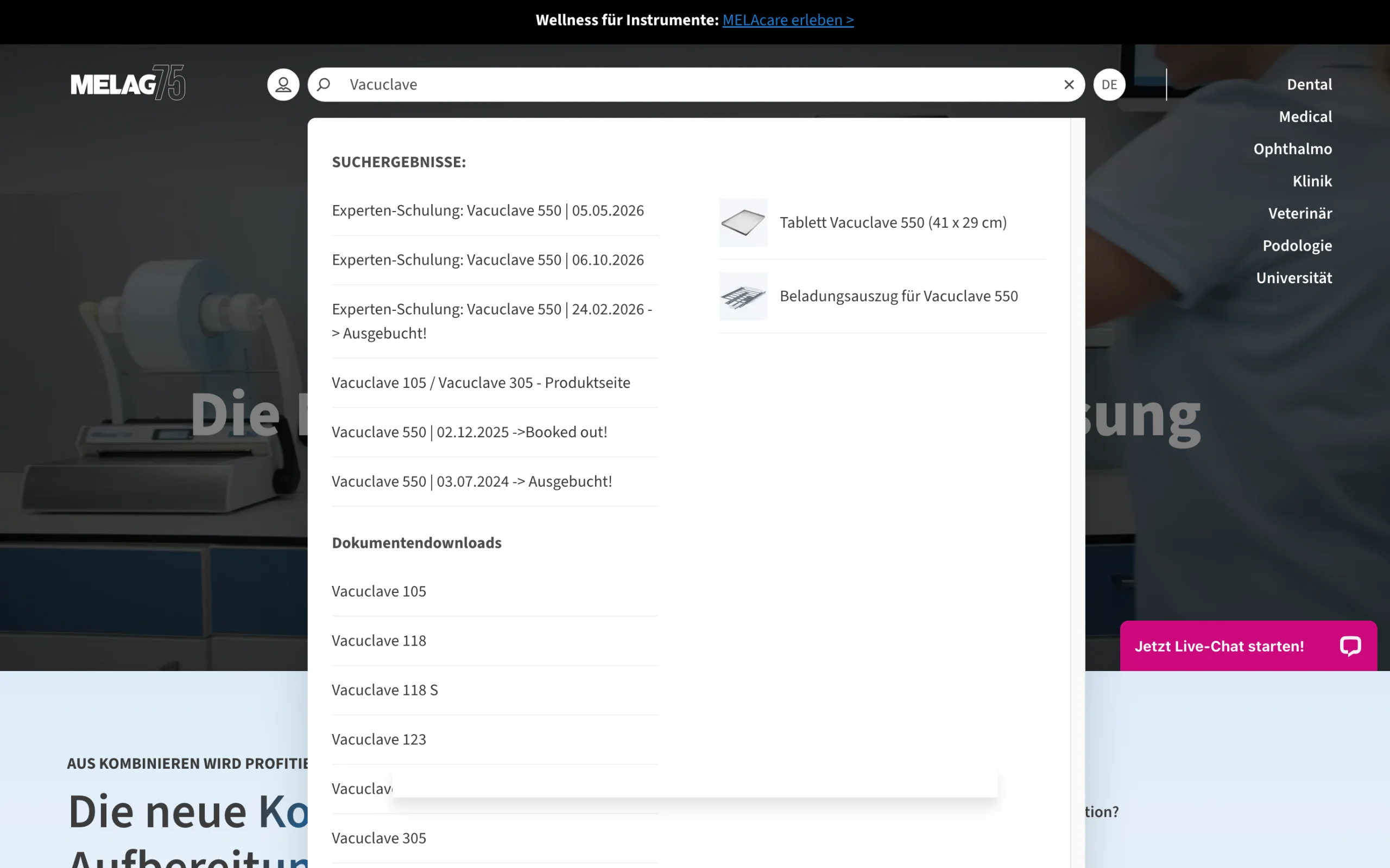 Beleg zu Kriterium 2.3: MELAG