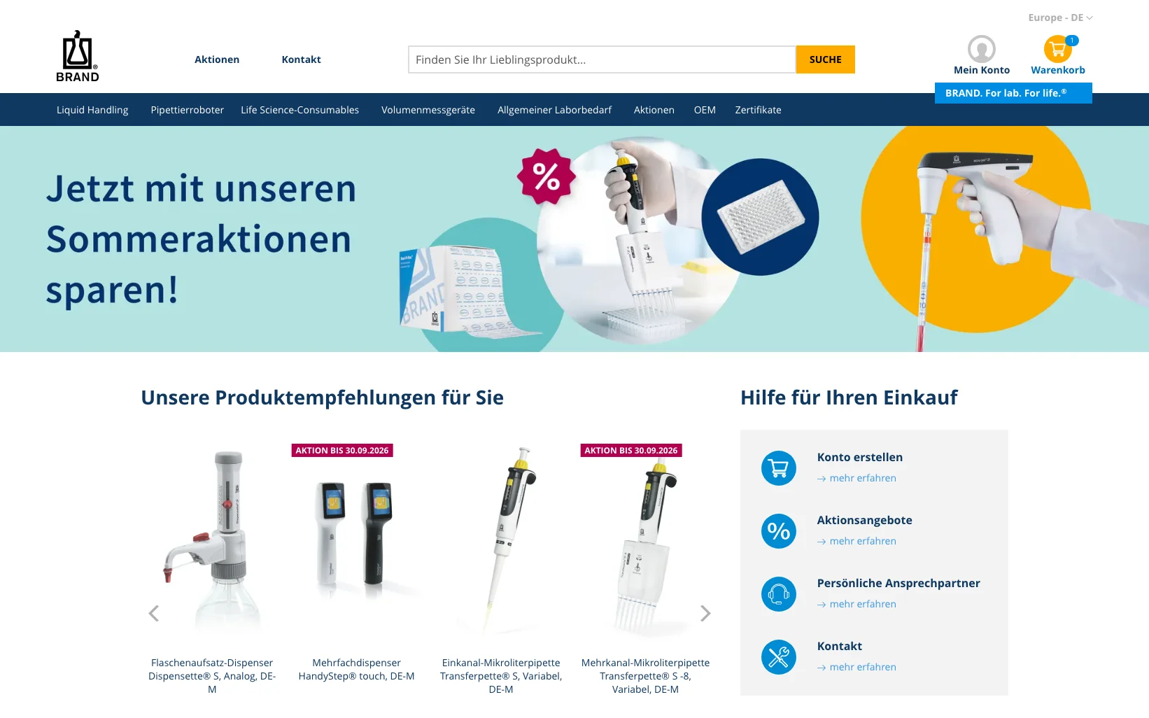 Screenshot-Beleg: Brand (Brandtech) — Kriterium 1.4 Design & Gesamteindruck