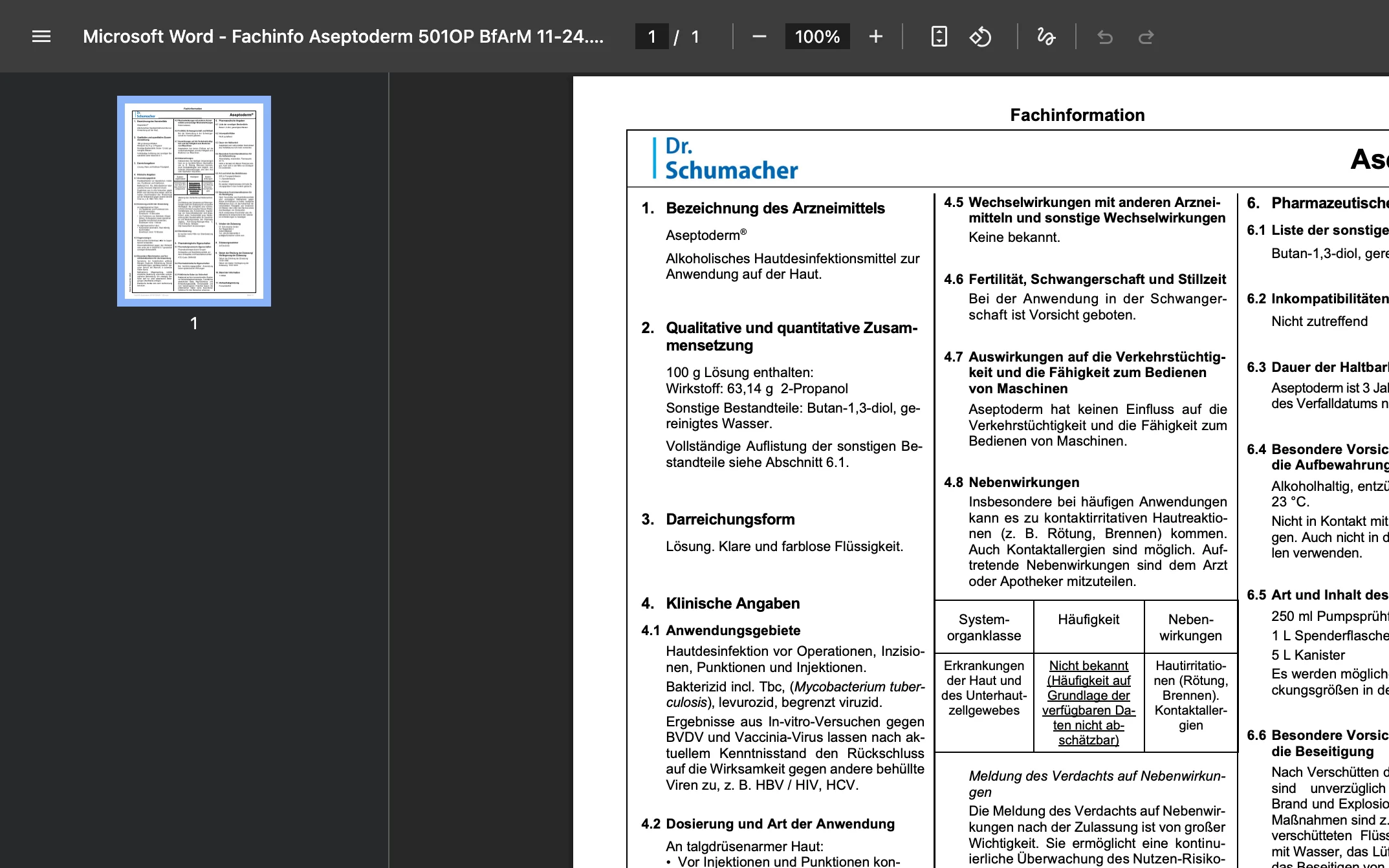 Weiterer Beleg: Dr. Schumacher — Kriterium 4.5