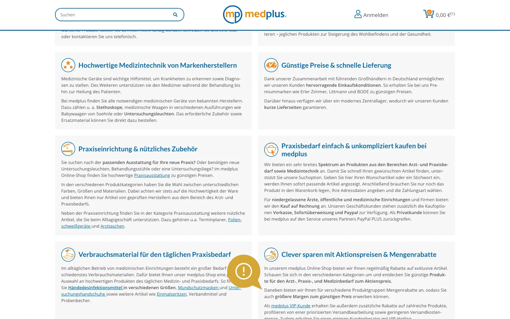 Screenshot-Beleg: medplus24 — Kriterium 1.3 Staffelpreise / Mengenrabatte