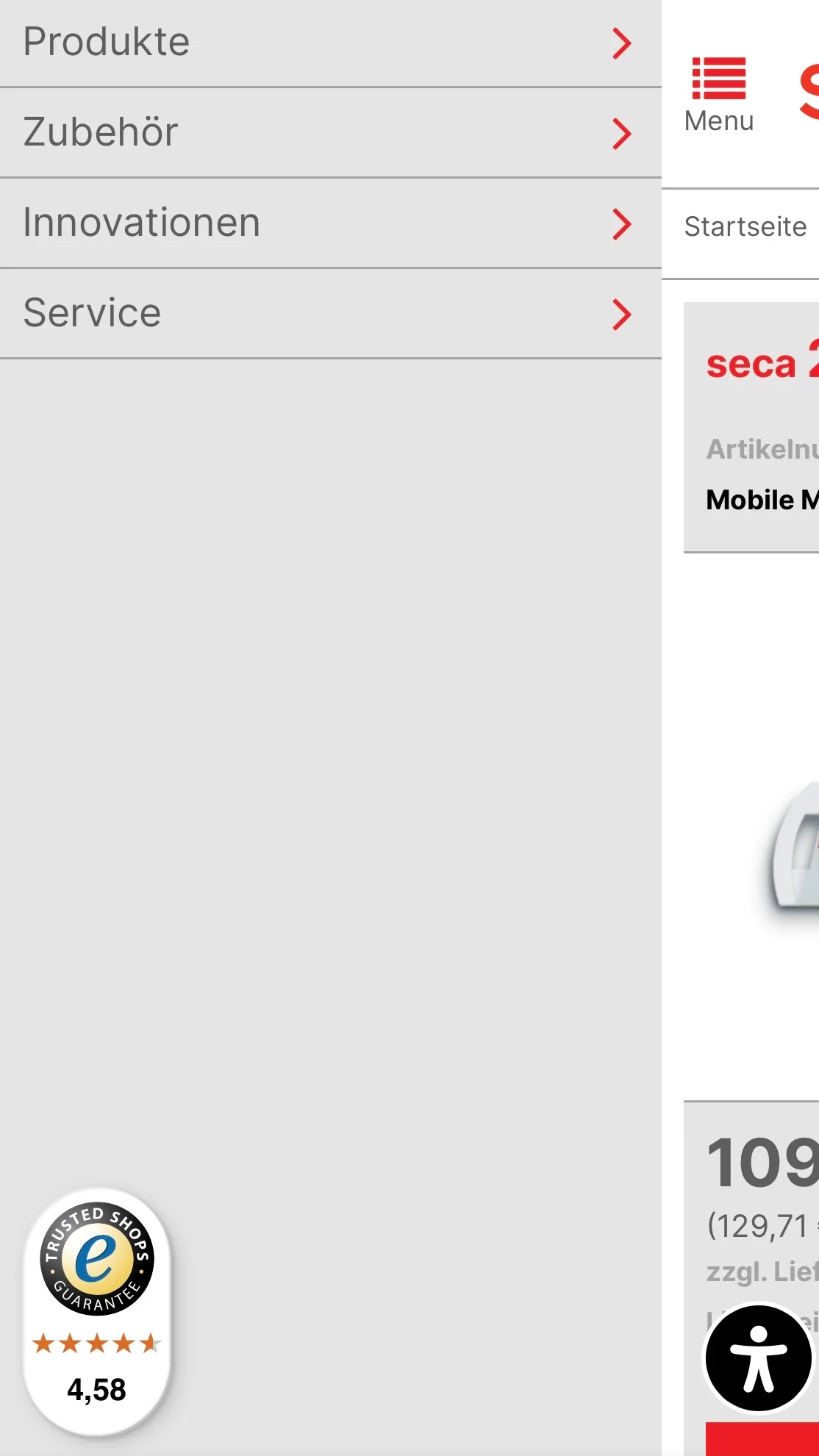 Weiterer Beleg: SECA — Kriterium 7.5