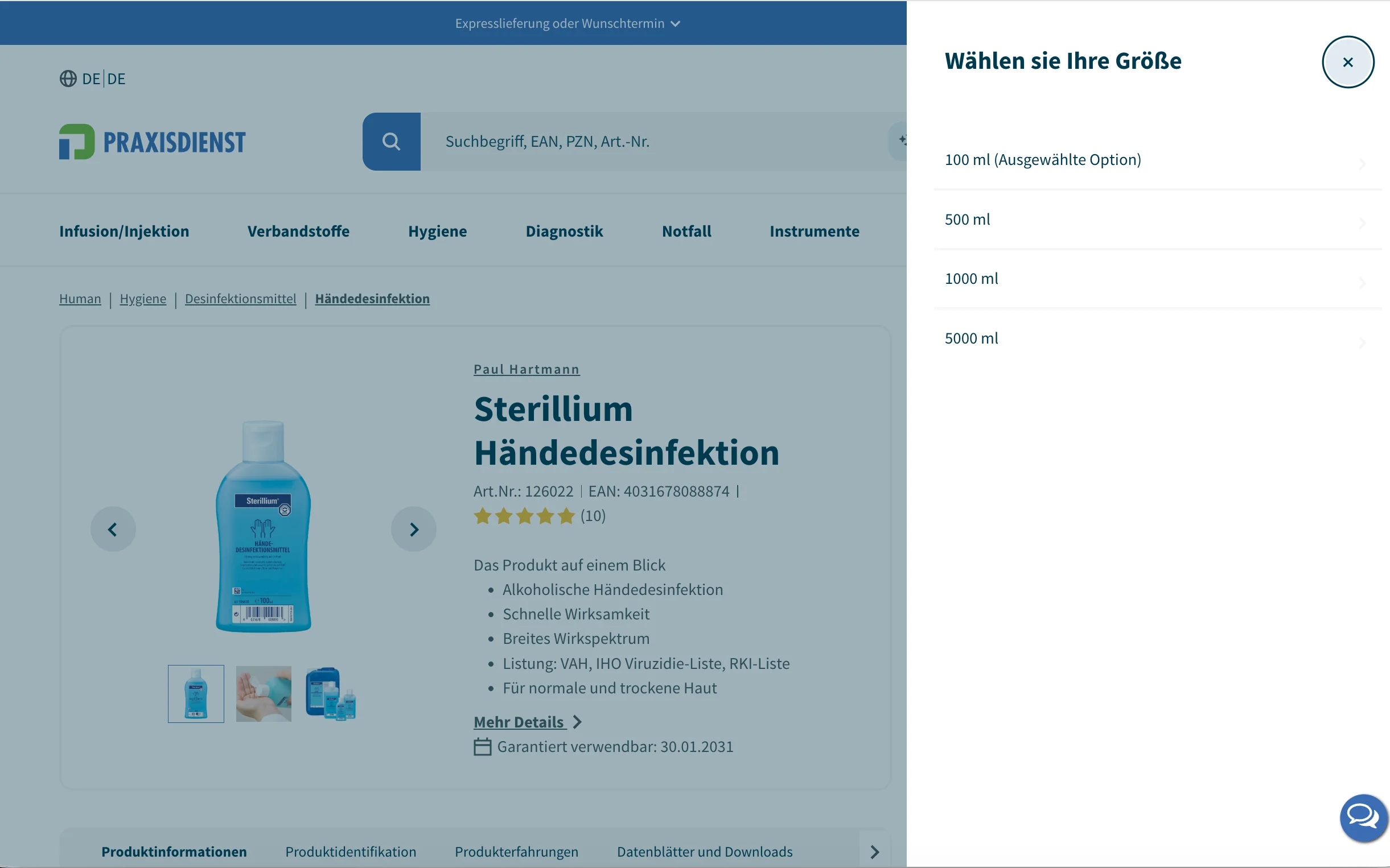 Beleg zu Kriterium 4.4: Praxisdienst