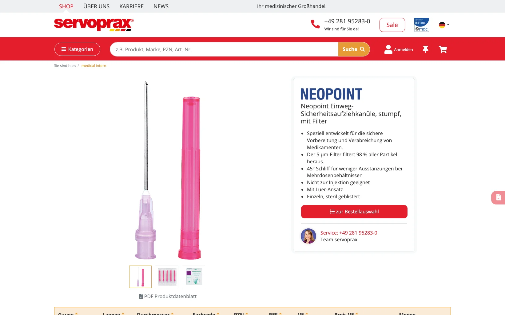 Weiterer Beleg: Servoprax — Kriterium 1.5