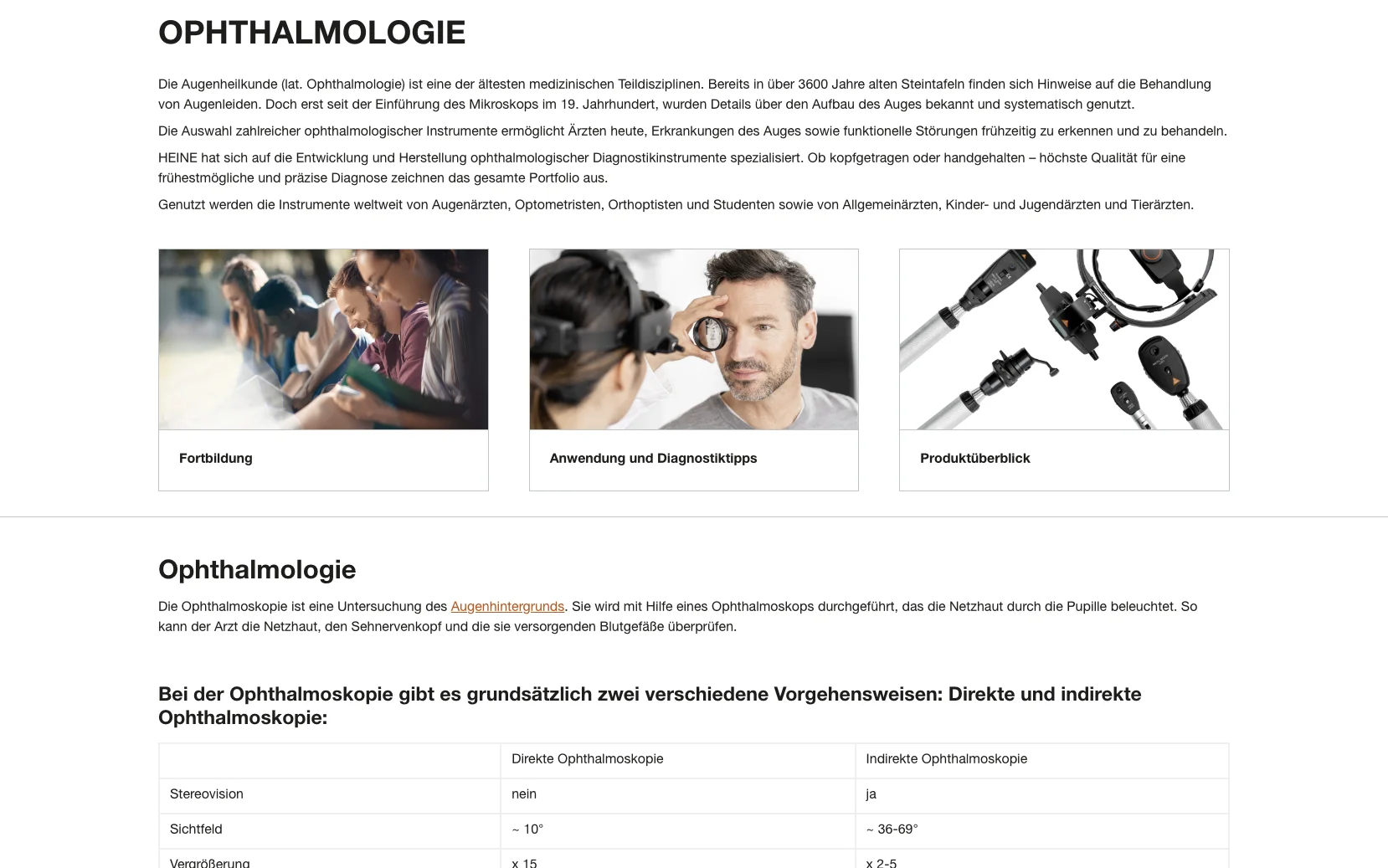 Weiterer Beleg: Heine Optotechnik — Kriterium 2.5