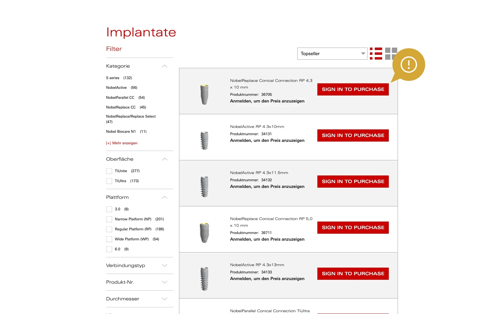 Weiterer Beleg: Nobel Biocare — Kriterium 1.5