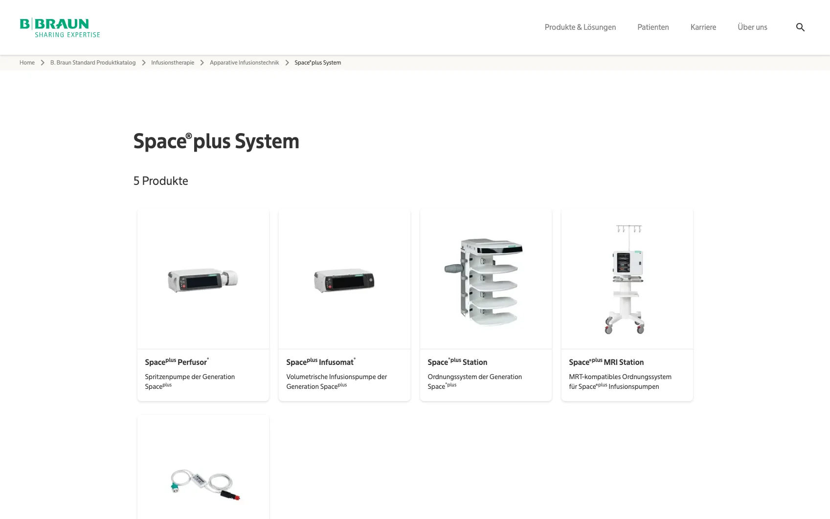 Screenshot-Beleg: B. Braun — Kriterium 1.1 Öffentlicher Katalog-Zugang