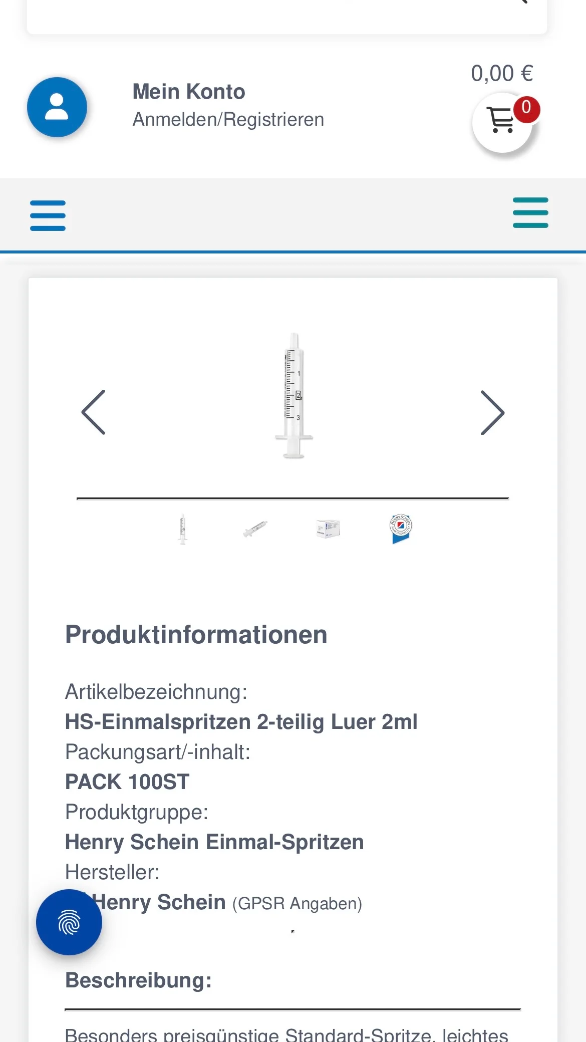 Weiterer Beleg: Henry Schein Medical — Kriterium 7.5