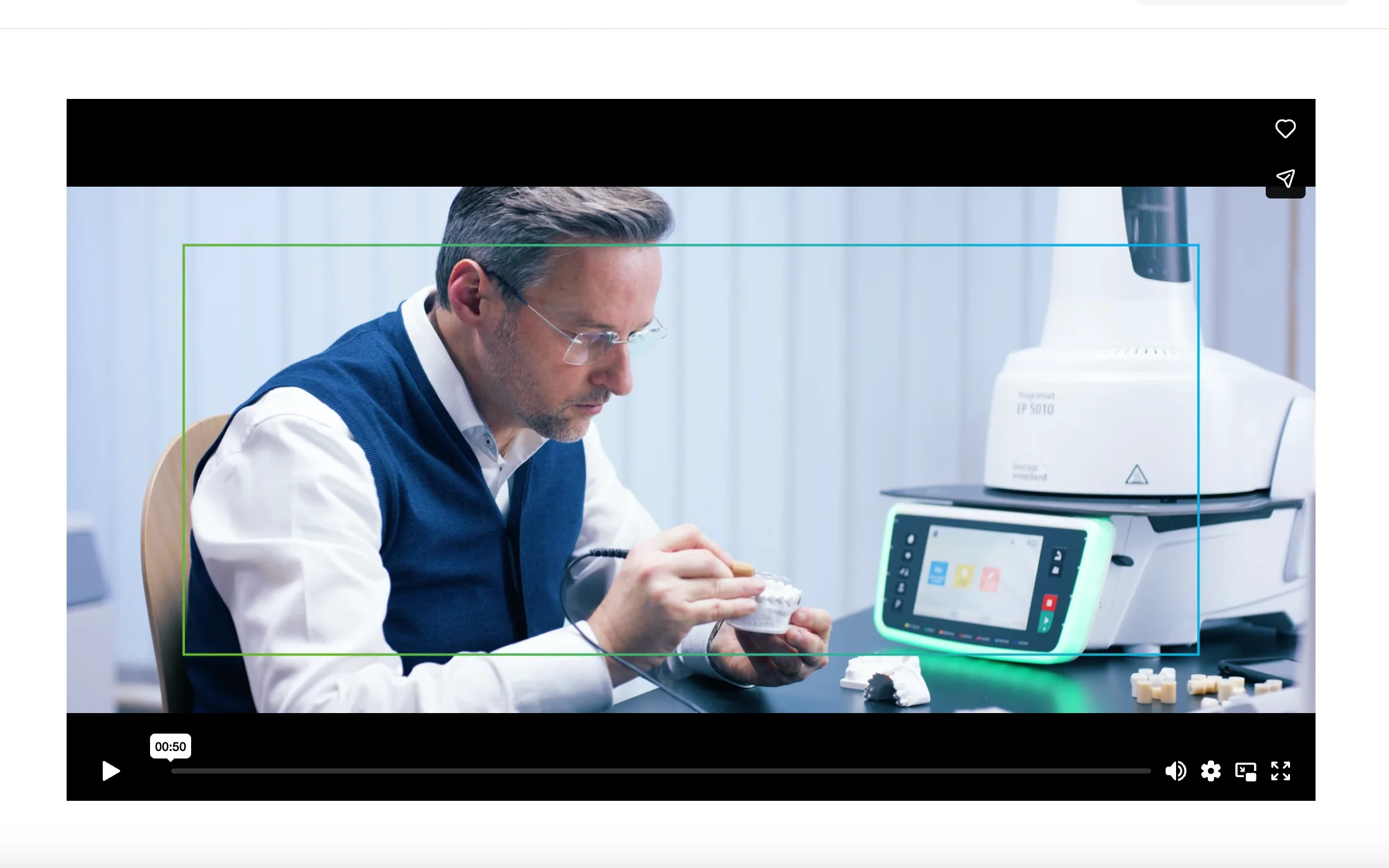 Screenshot-Beleg: Ivoclar Vivadent — Kriterium 4.6 Anwendungs-/Demo-Video auf der Produktseite