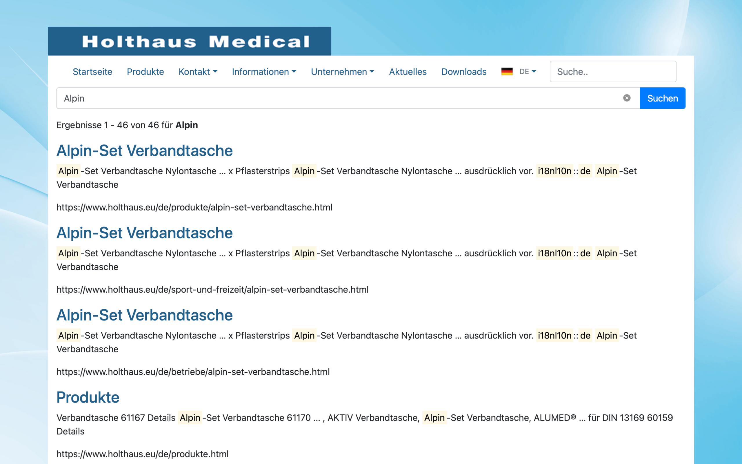 Weiterer Beleg: Holthaus Medical — Kriterium 2.1
