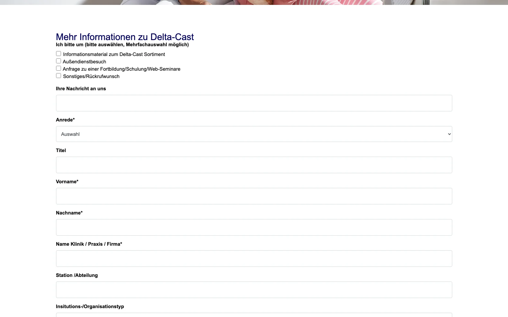 Screenshot-Beleg: Medical Essity — Kriterium 4.10 Demo / Trial / Probe anforderbar