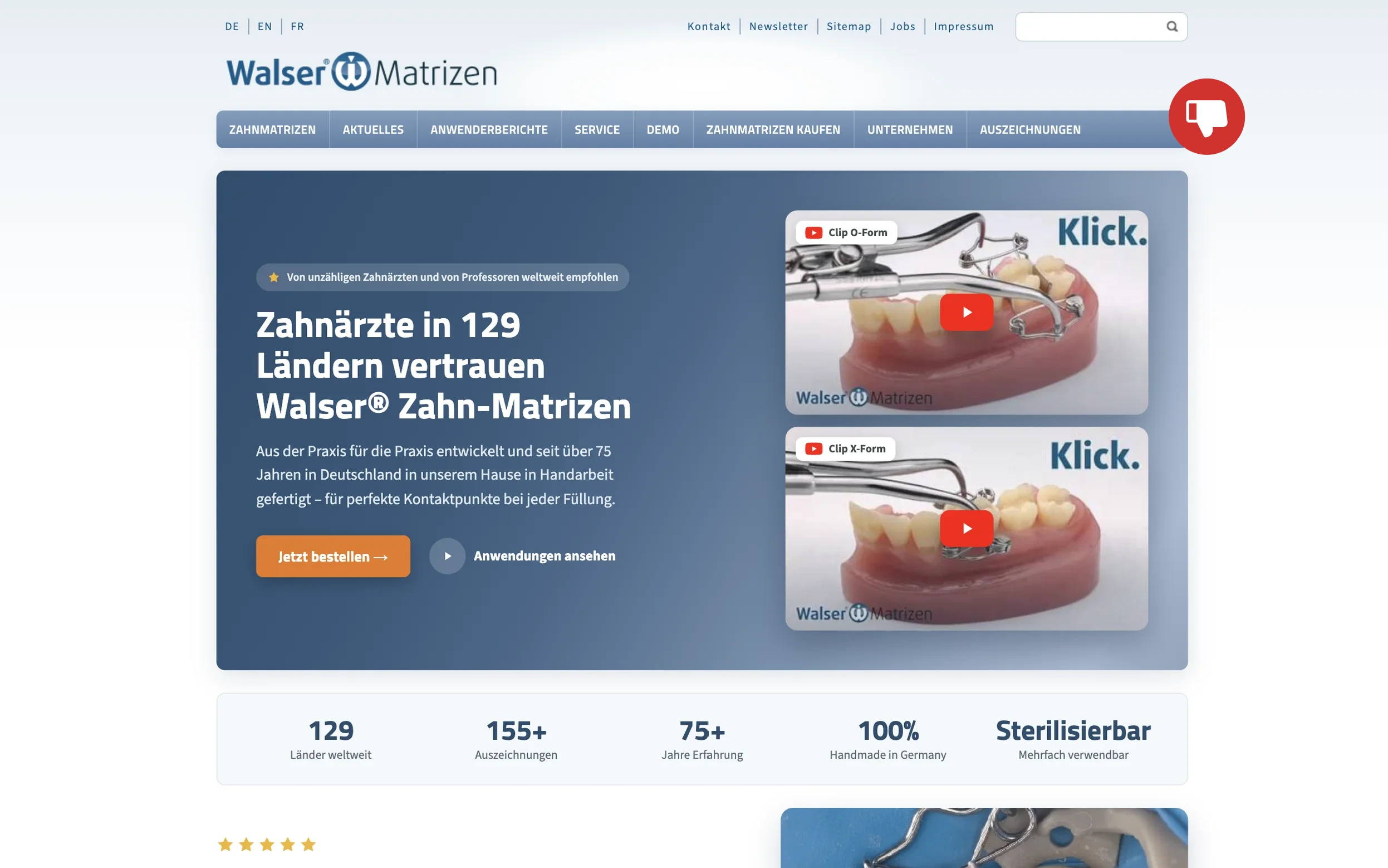 Beleg: Dr. Walser Dental GmbH