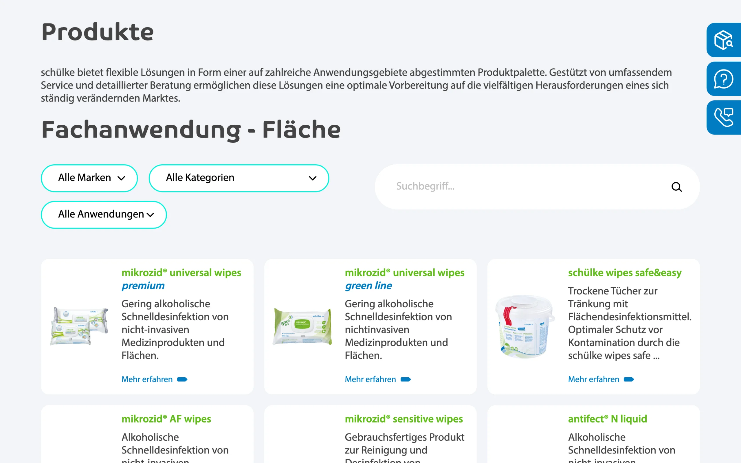 Screenshot-Beleg: Schülke & Mayr — Kriterium 2.5 Einstieg über Anwendung
